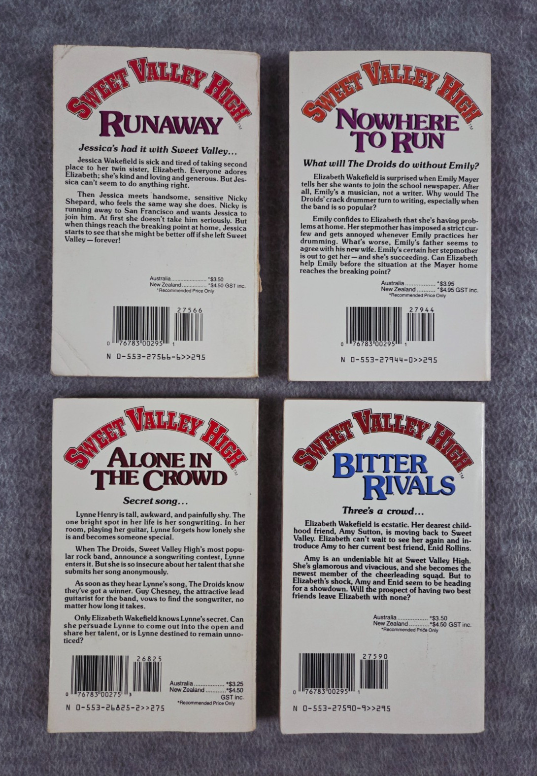 Sweet Valley High 21 Paperback Regular & Super Edition 1980s Lot