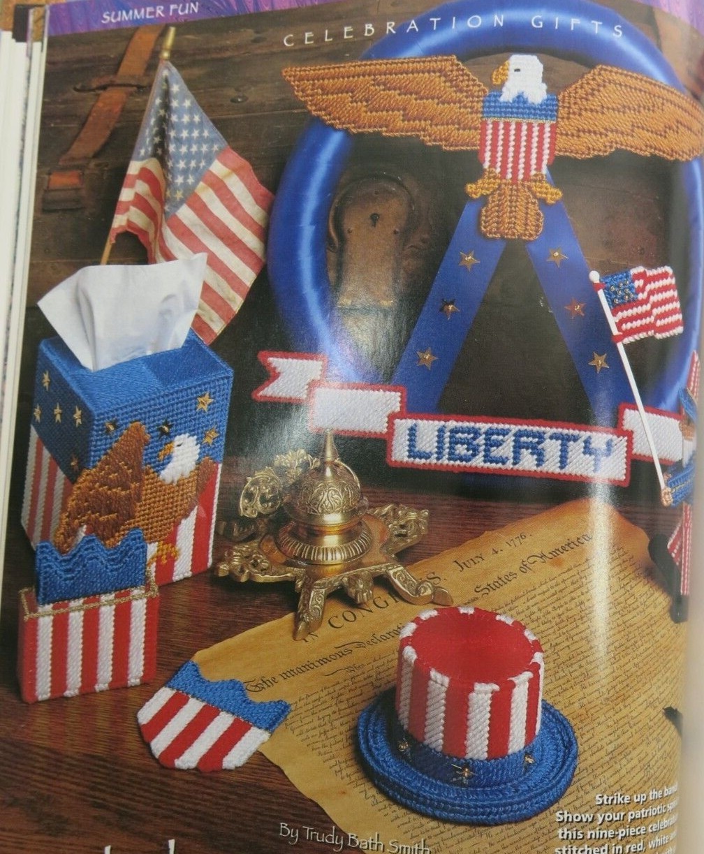Hardcover „Plastic Canvas Celebration Gifts“ Book, 160 pages for 67 DIY Gifts