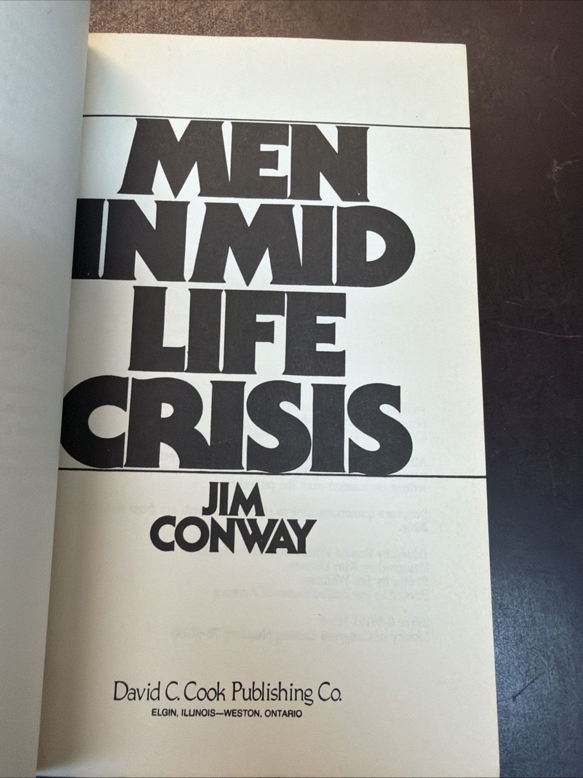 Men in Mid-Life Crisis | By Conway, Jim | 1984 Paperback