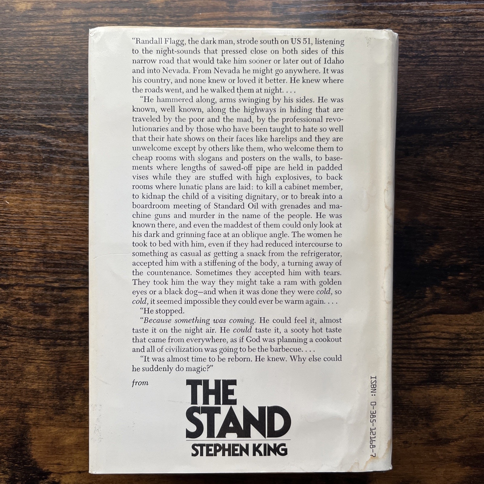 The Stand by Stephen King—1978 First Edition, later printing, HC/DJ