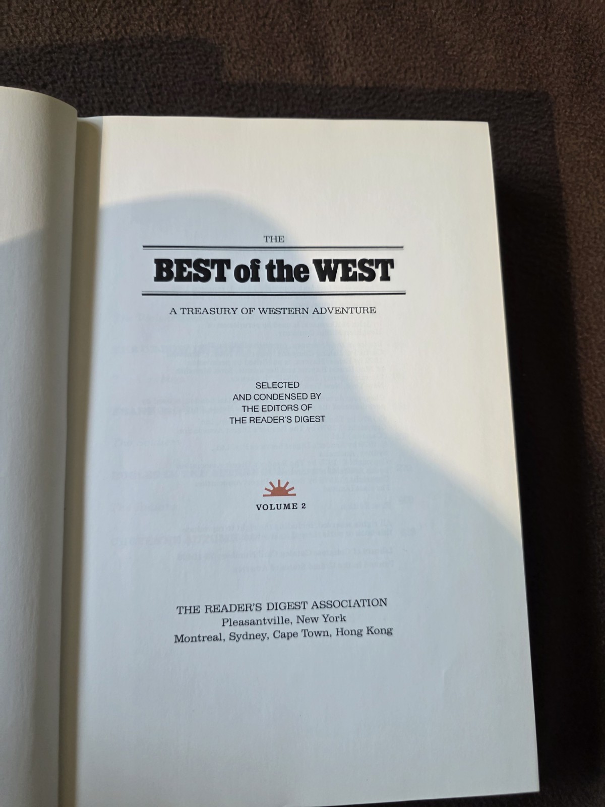 Best of The West Vol 1 & 2 Readers Digest Treasury of Western Adventure 1976 HC