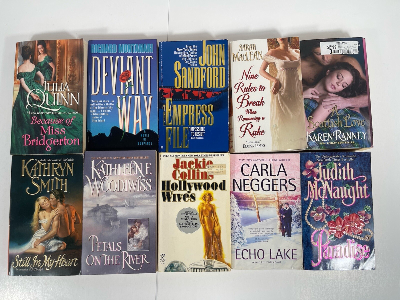 Lot 10 Paperback Love Romance Fantasy Suspense Sarah Maclean, Julia Quinn