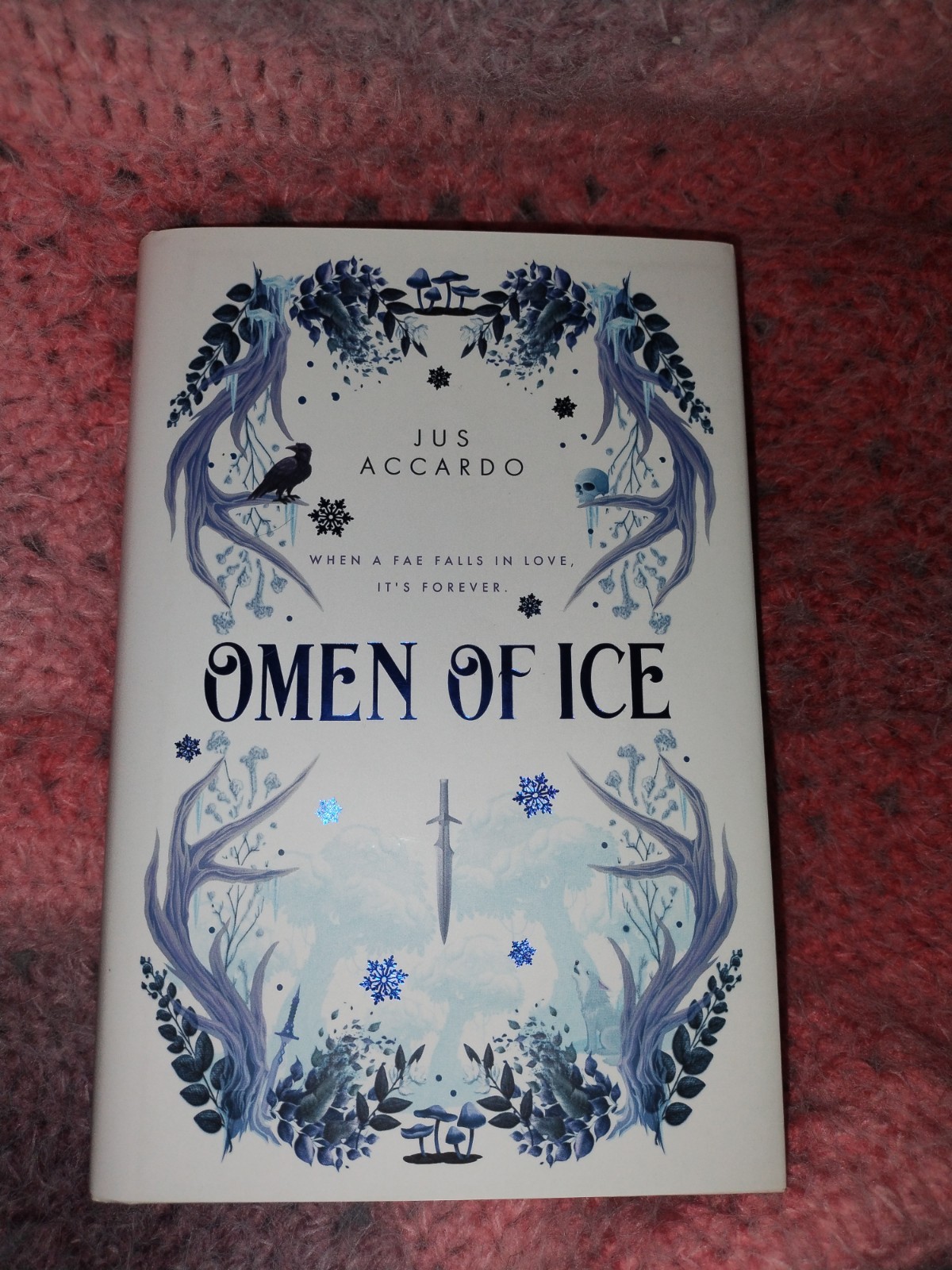 Omen of Ice by Jus Accardo Owlcrate Exclusive Signed First Edition novel, New