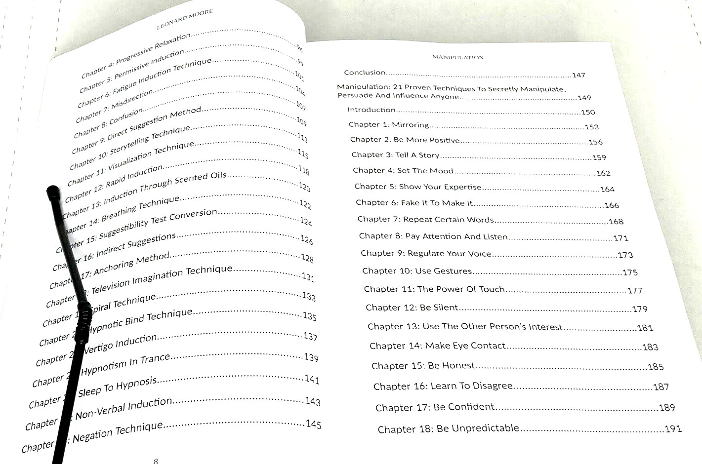 preowned, MANIPULATION (6 manuscripts) MOORE, 396 pages, 2018, VGC