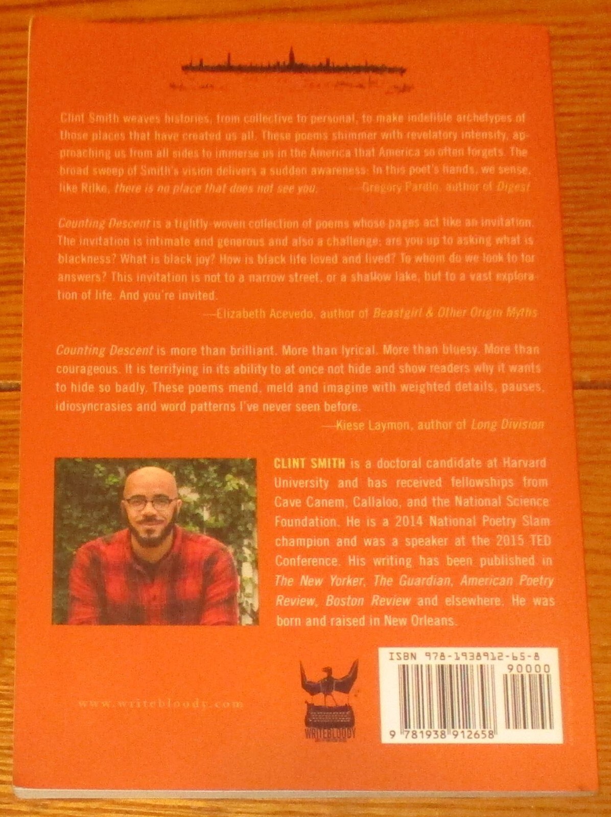2016 Counting Descent by Clint Smith Poems SIGNED Softcover Book 84 Pages