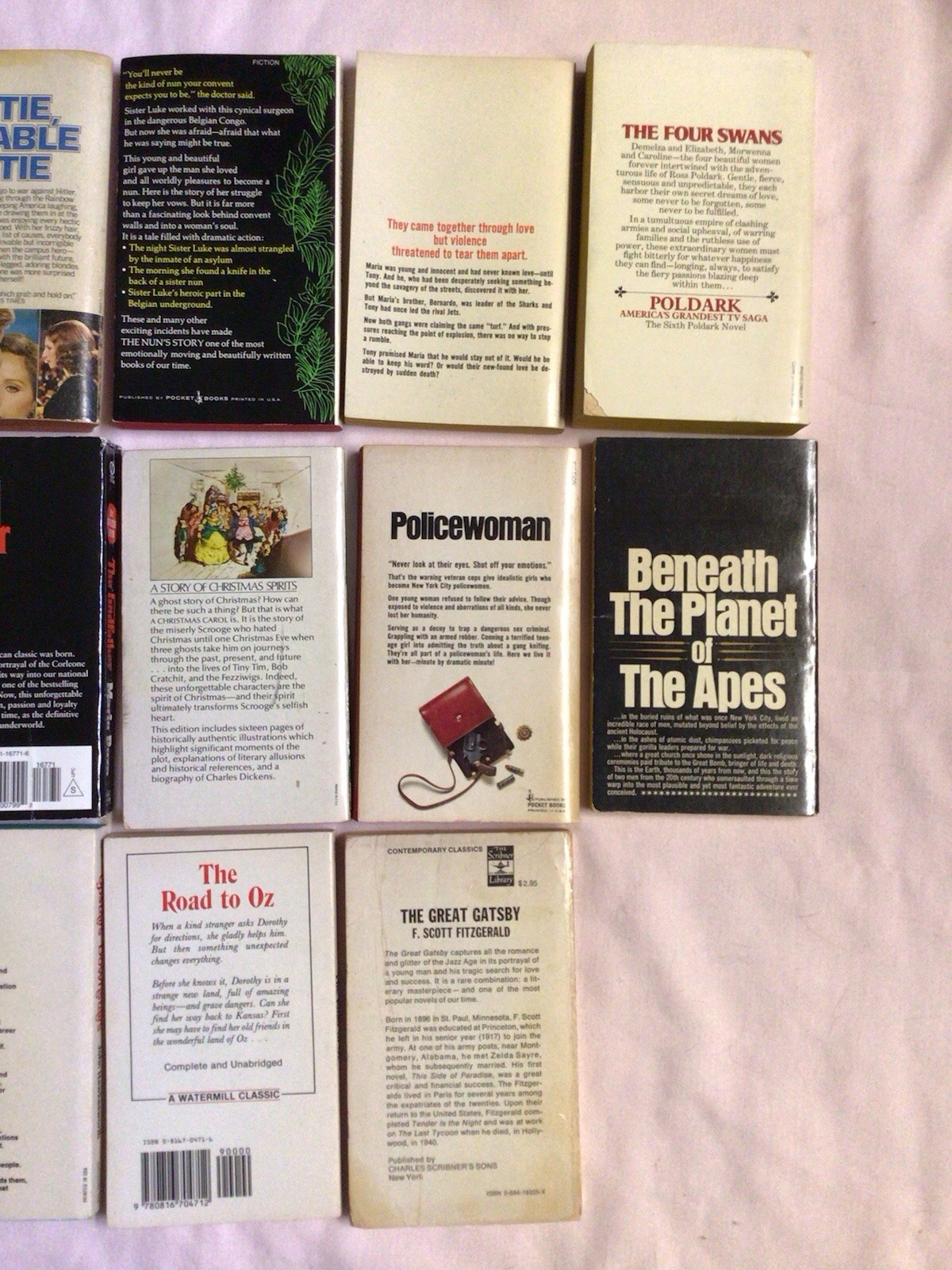 16 Vintage Movie Tie-In Paperback Book Lot 1970’s Godfather Gatsby Peyton Place