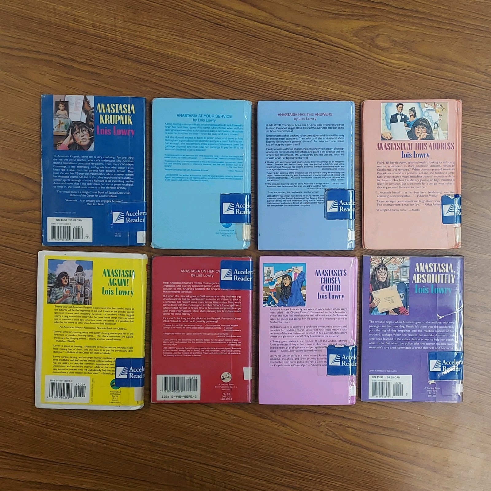 Lot of 8 Anastasia Krupnik series by Lois Lowry 5 hardcover, 3 softcover books!