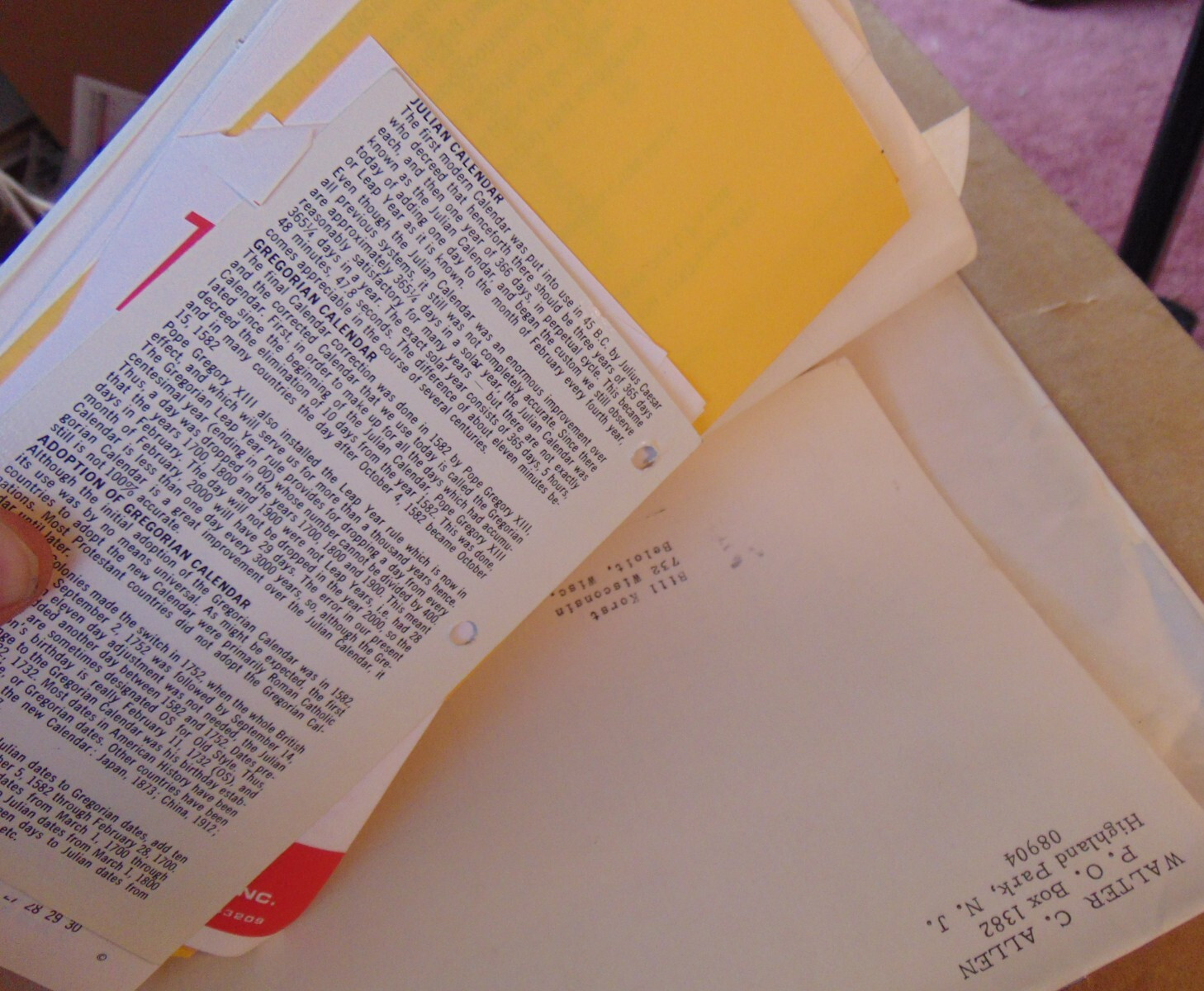 Gene Krupa discographic information, about 125 pages or 1-inch of papers