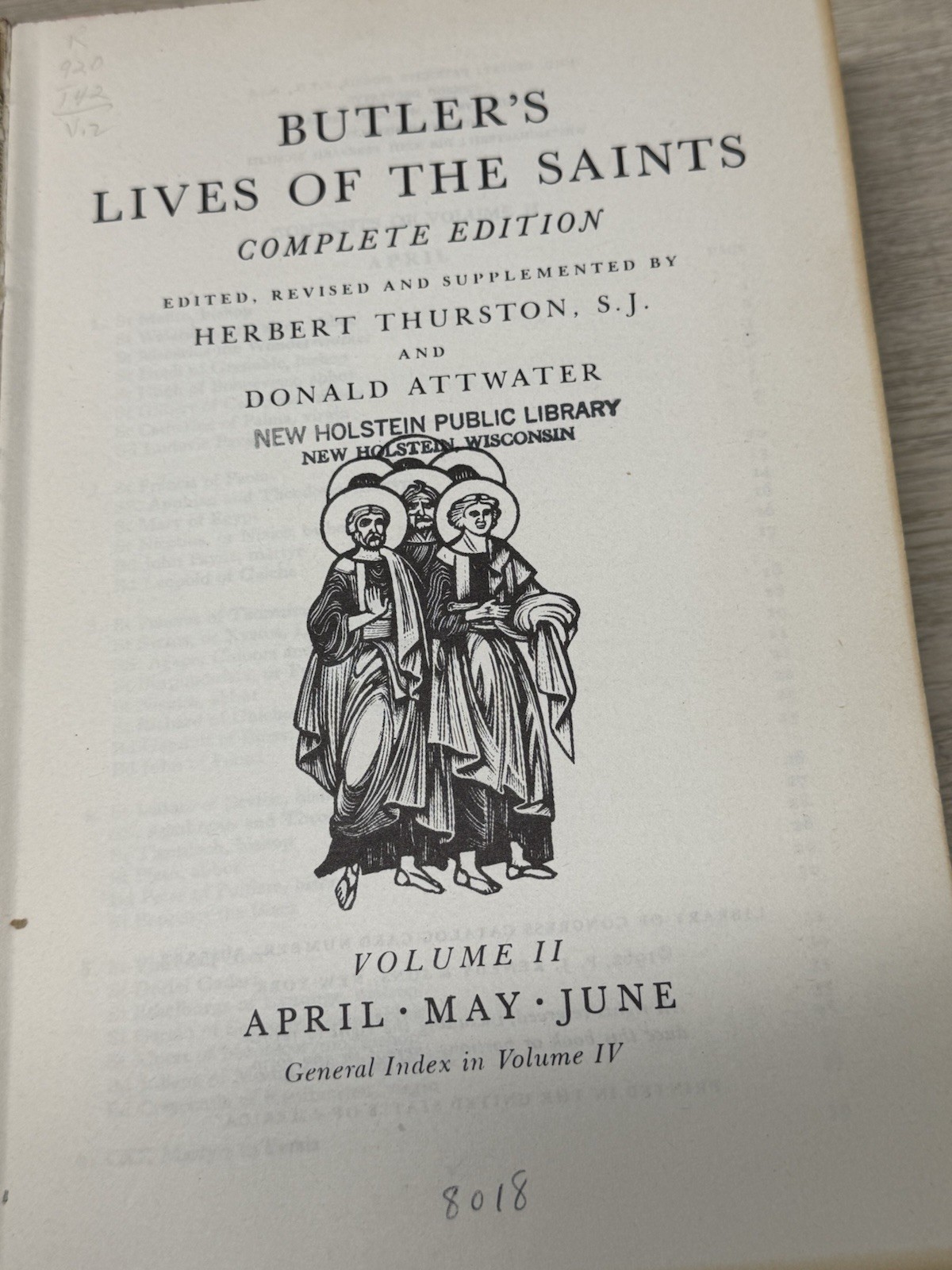 Butler’s Lives of the Saints – Complete 4 Volume Set by Herbert Thurston