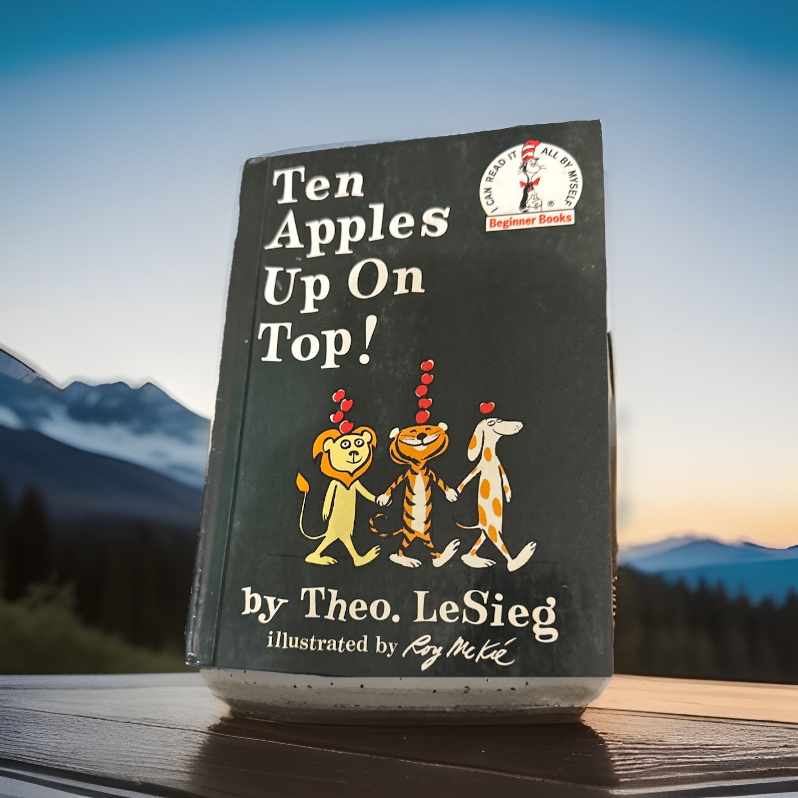 Ten Apples Up On Top! Hardcover by Theo LeSieg, Roy McKie, FIRST EDITION 1961