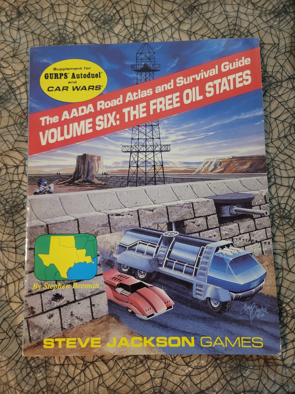AADA Road Atlas Survival Guide Car Wars Autoduel 1 2 3 4 5 6 7 + GURPS Rpg Lot