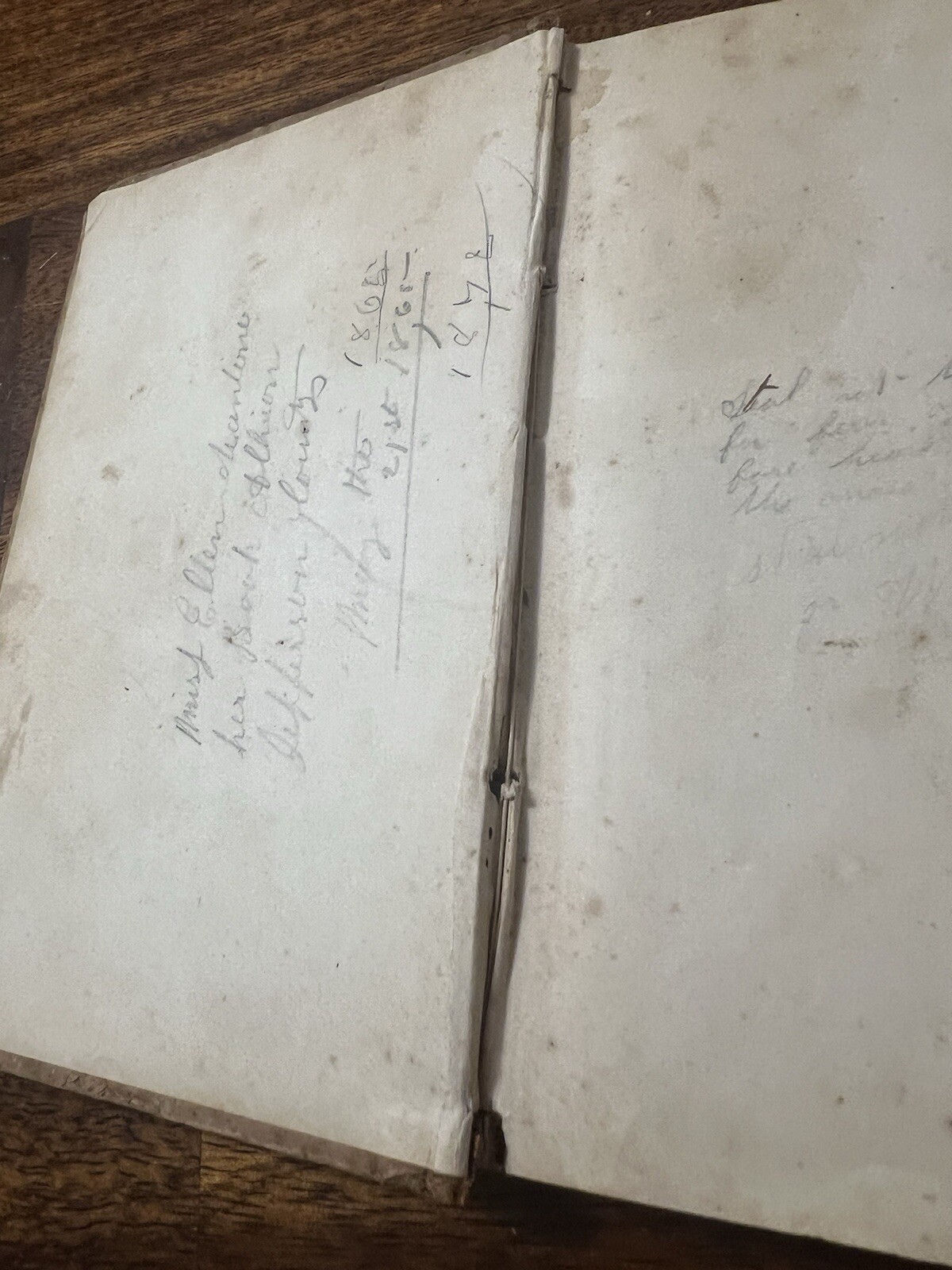 Antique Book 1800’s Hardcover School First Lessons In English Grammar S.W. Clark