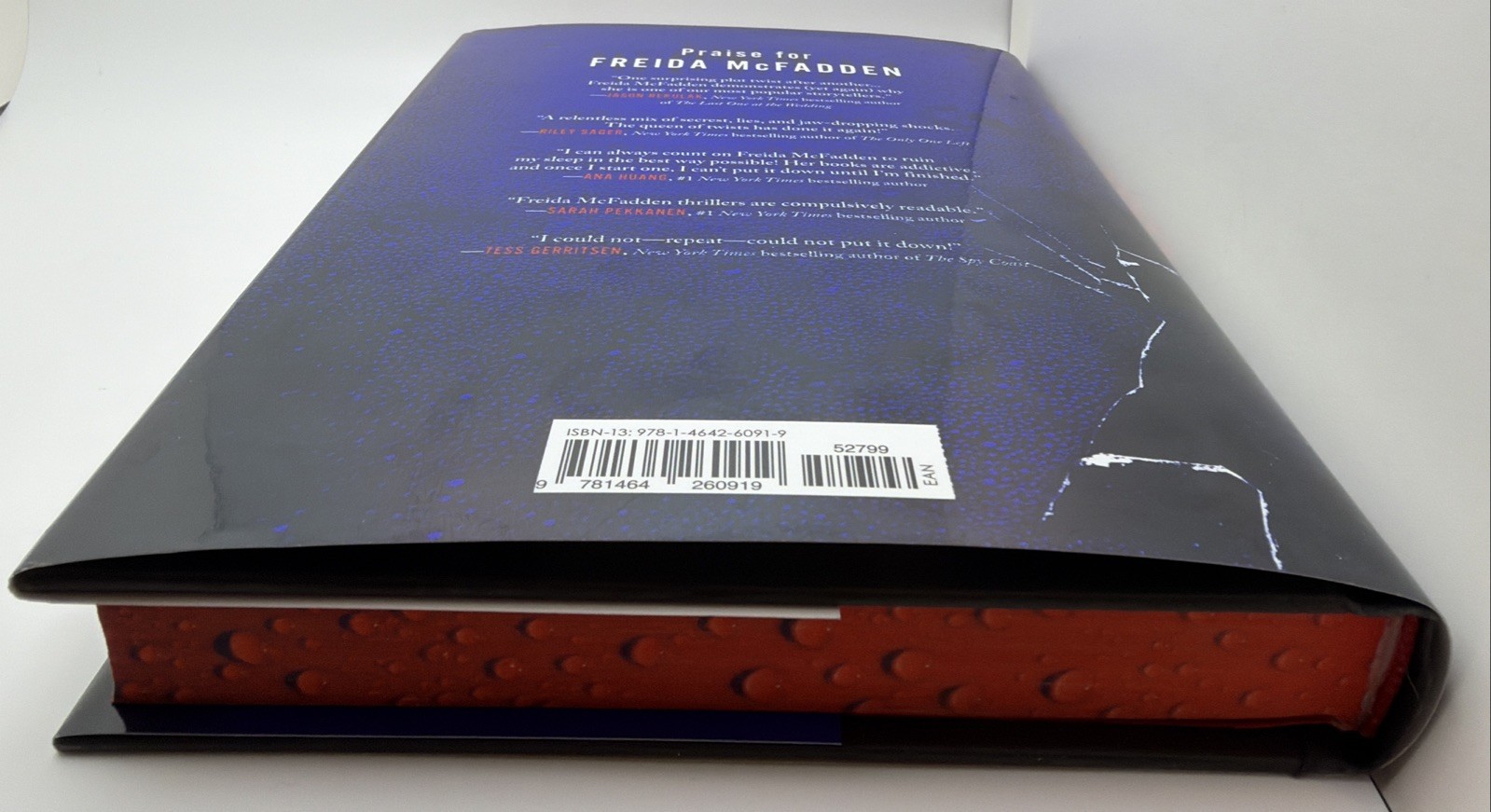 THE INTRUDER by FREIDA MCFADDEN Hardcover, Sprayed Edge Deluxe Mystery THRILLER