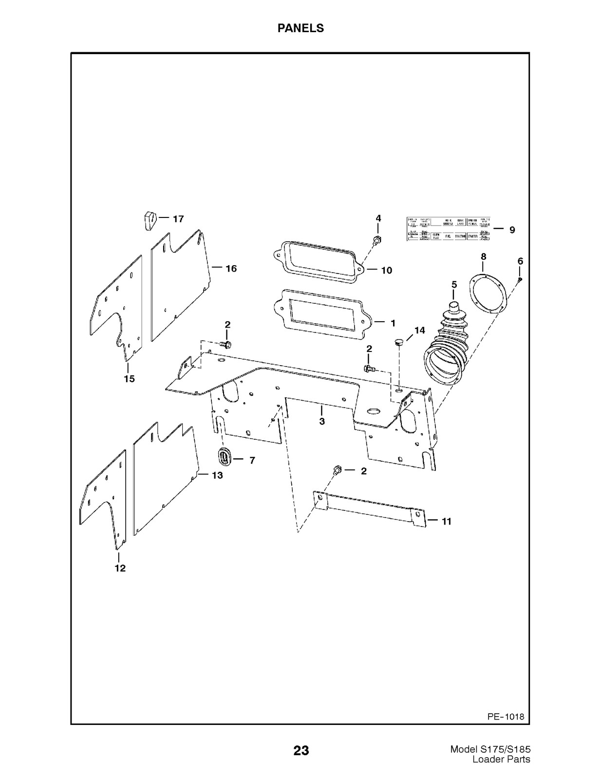 BOBCAT S175 S185 Parts Manual 2003 SN 517625001 Up – WIRE BOUND – TOUGH COVERS