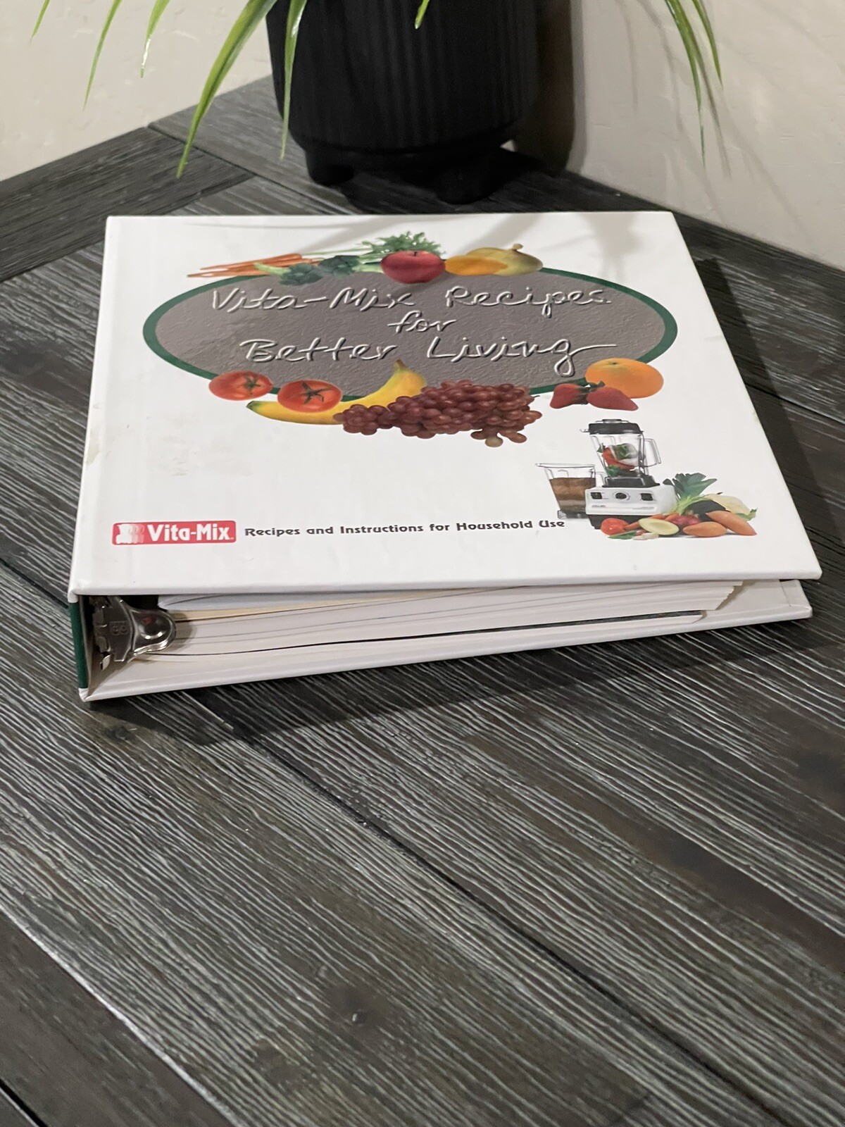 Vita-Mix Recipes For Better Living Cookbook 3 Ring Binder With Owner’s Manual