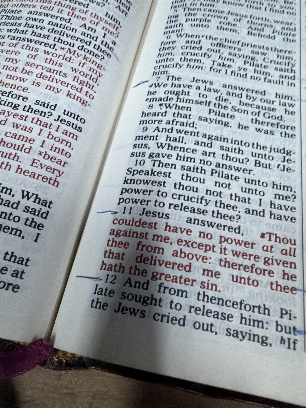 KJV LARGE PRINT Rhema Study Bible; Red GENUINE LEATHER Red Letter; Kenneth Hagin