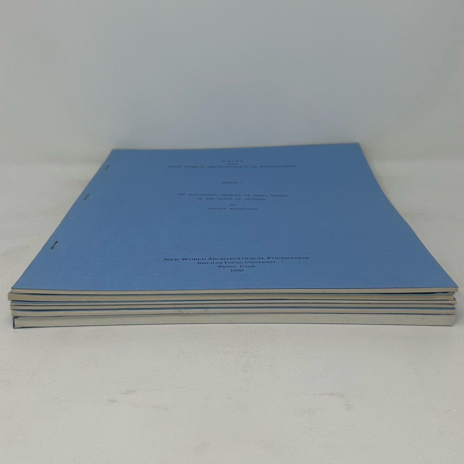 Notes Of The New World Archaeological Foundation Provo 1-6 Archaeology Research