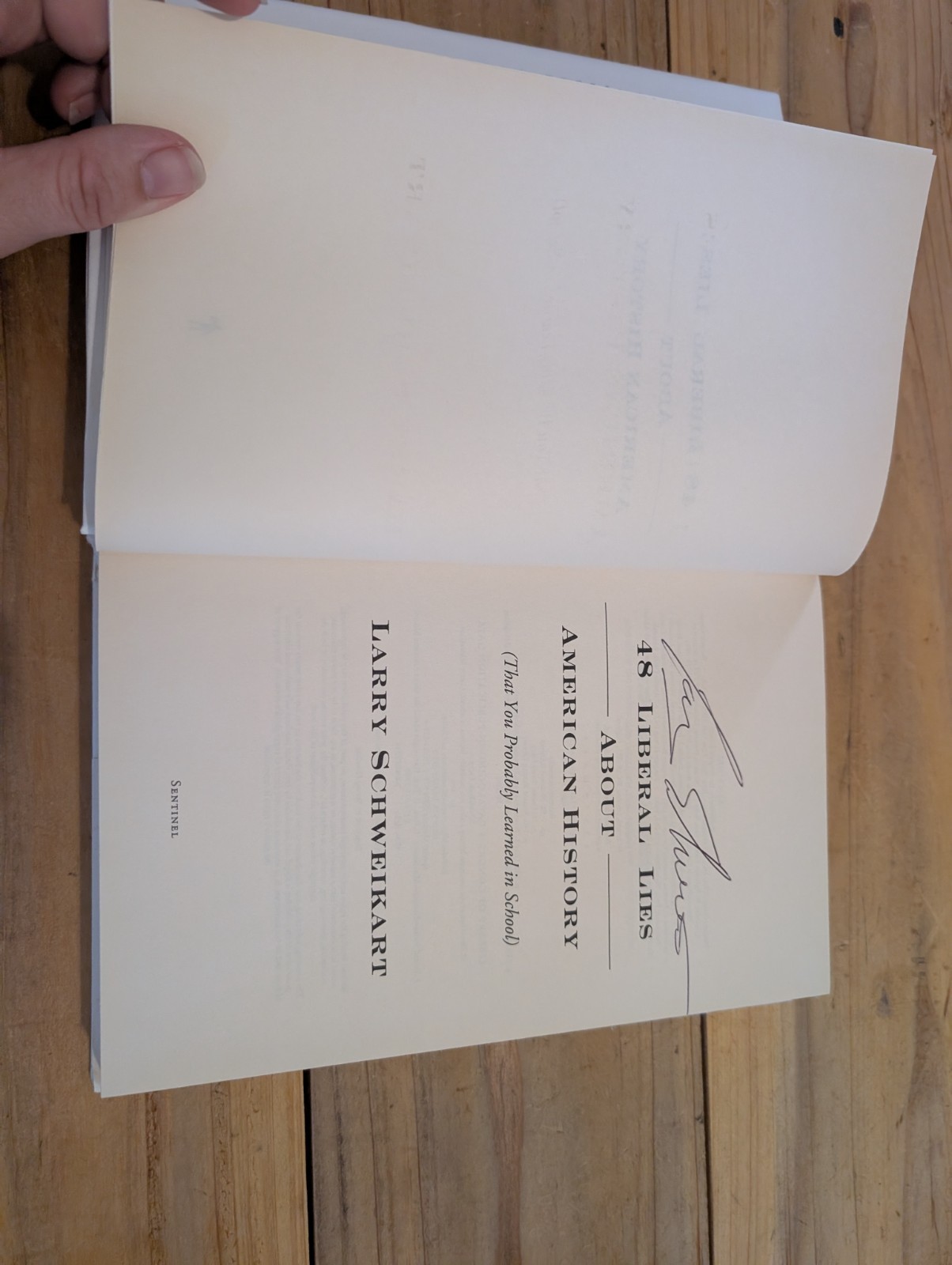 LARRY SCHWEIKART 48 Liberal Lies about American History HARDCOVER SIGNED 2008