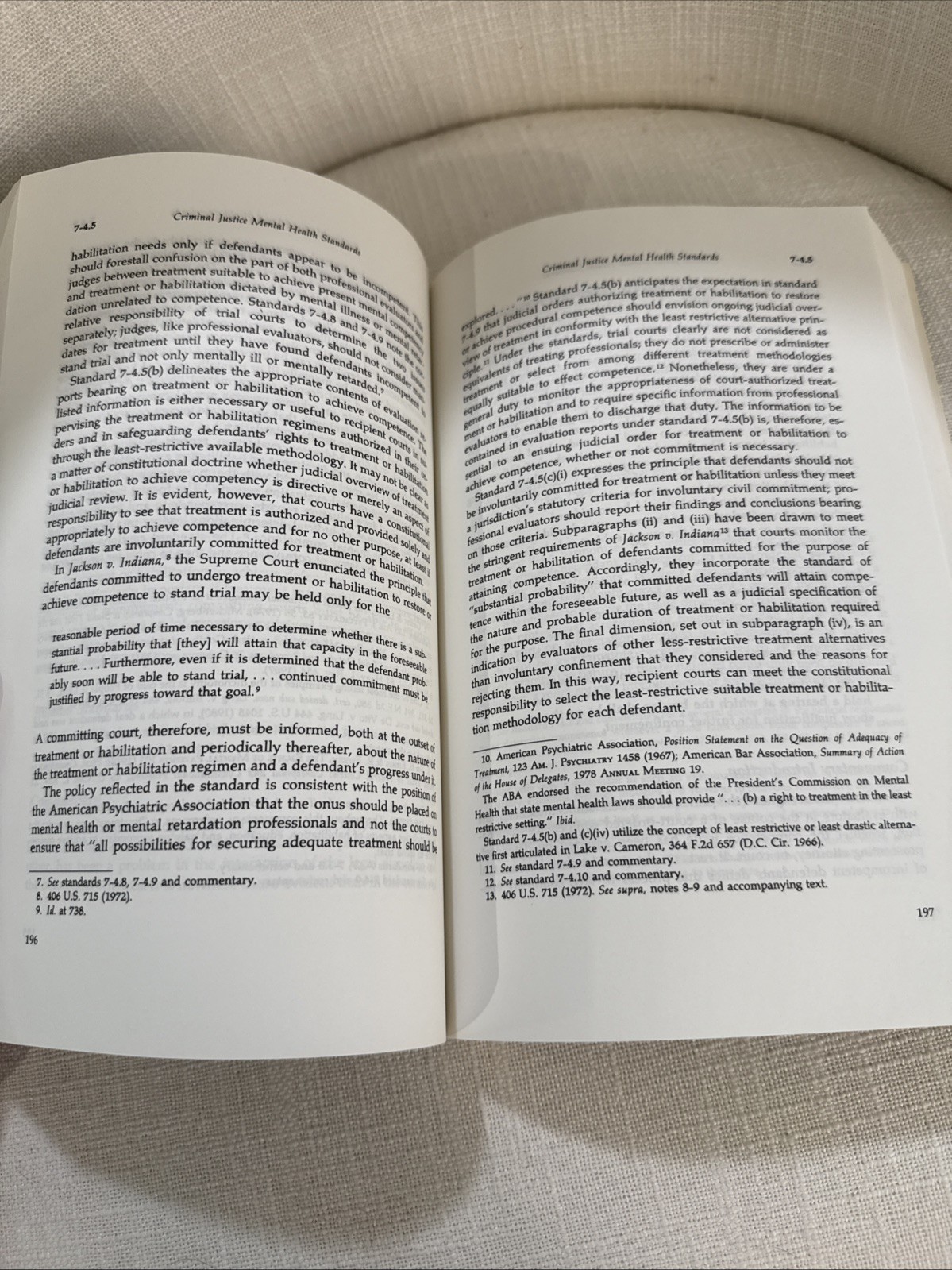 ABA Criminal Justice Health Standards paperback Collectible – EXCELLENT 1989