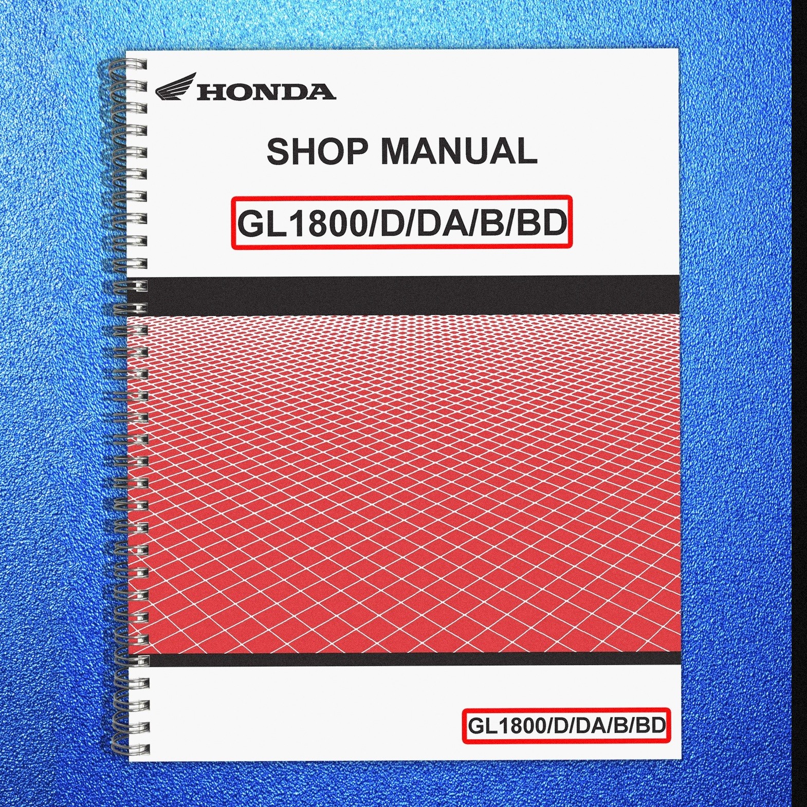 HONDA GL1800 Goldwing Motorcycle Shop Manual CLOSURE, COVERED – XL FOLDOUT PAGES