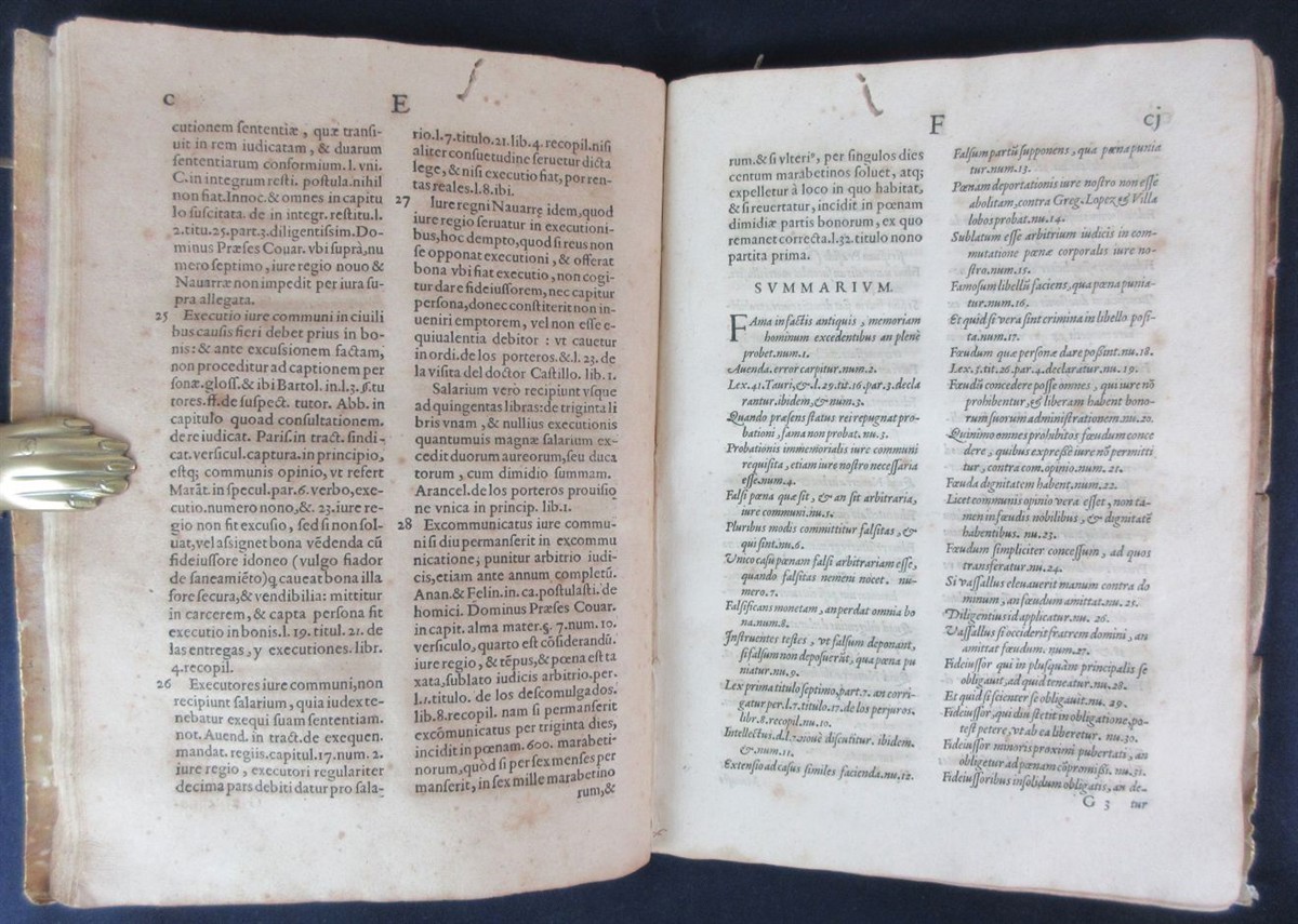 1575 De Olano Iuris comunis Roman Law Navarre Castille vellum Folio Very Scarce