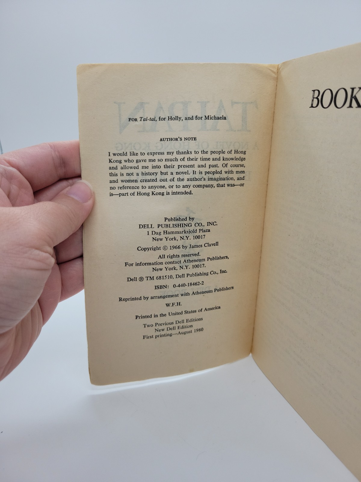 Asian Saga Ser.: Tai-Pan by James Clavell 1980 Trade Paperback Vintage