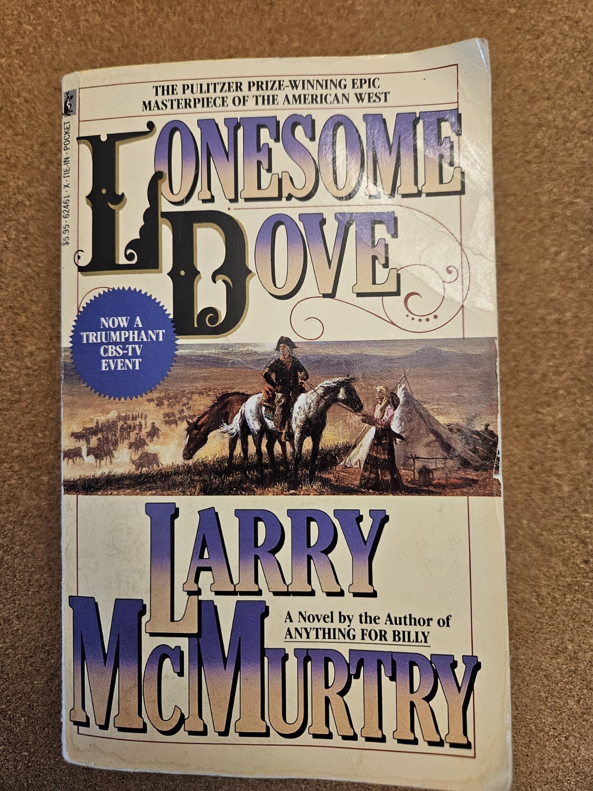 Pocket Books Lonesome Dove Paperback 1st Edition 1st Printing 1986