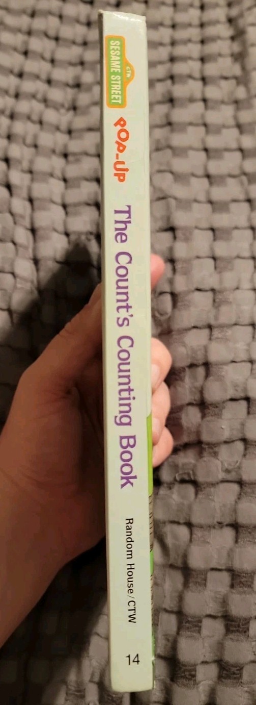 Vtg Sesame Street The Count’s Counting Pop-Up Book 1980 Jim Hensons’s Muppets