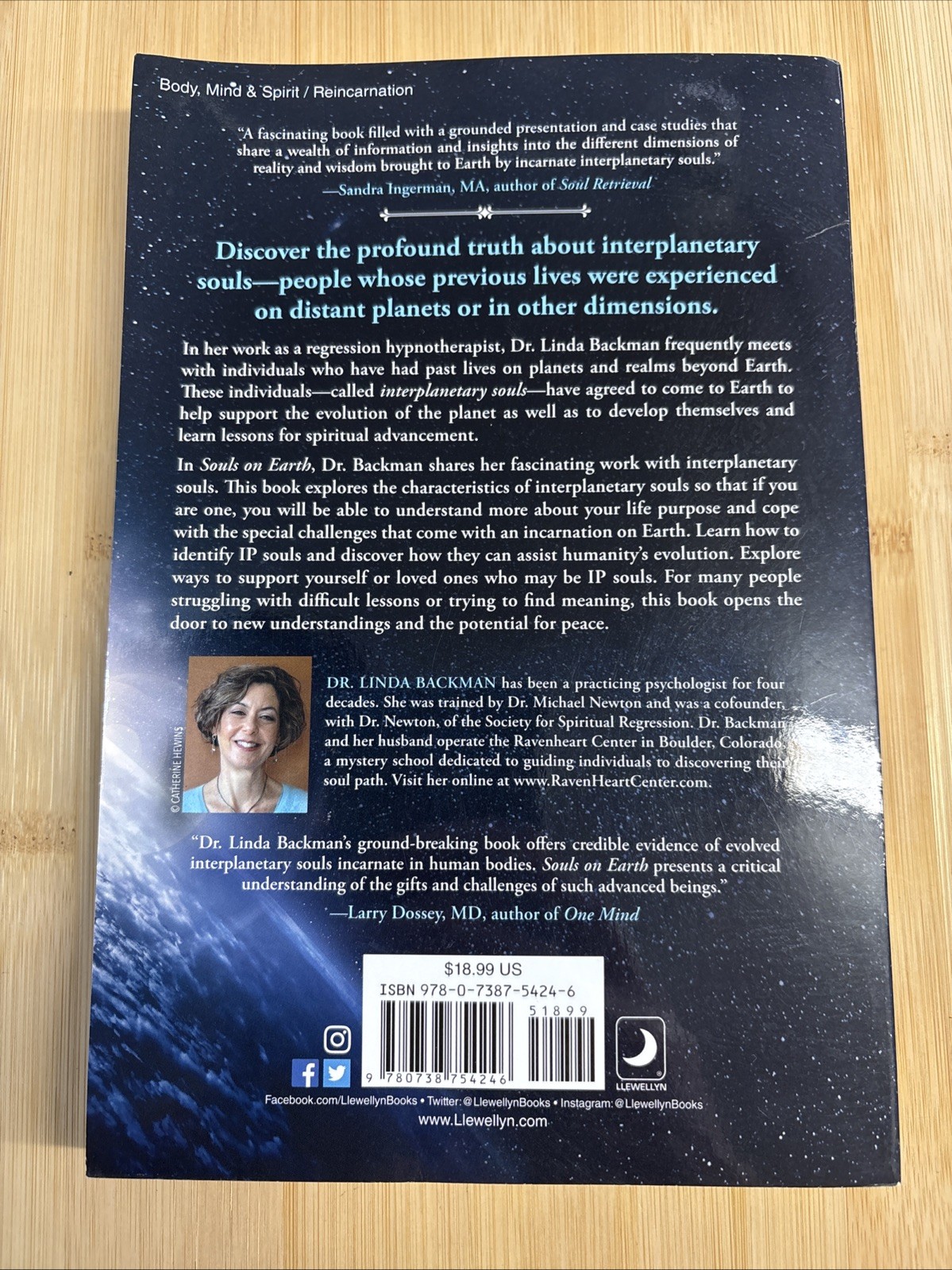 Souls on Earth : Exploring Interplanetary Past Lives by Linda Backman