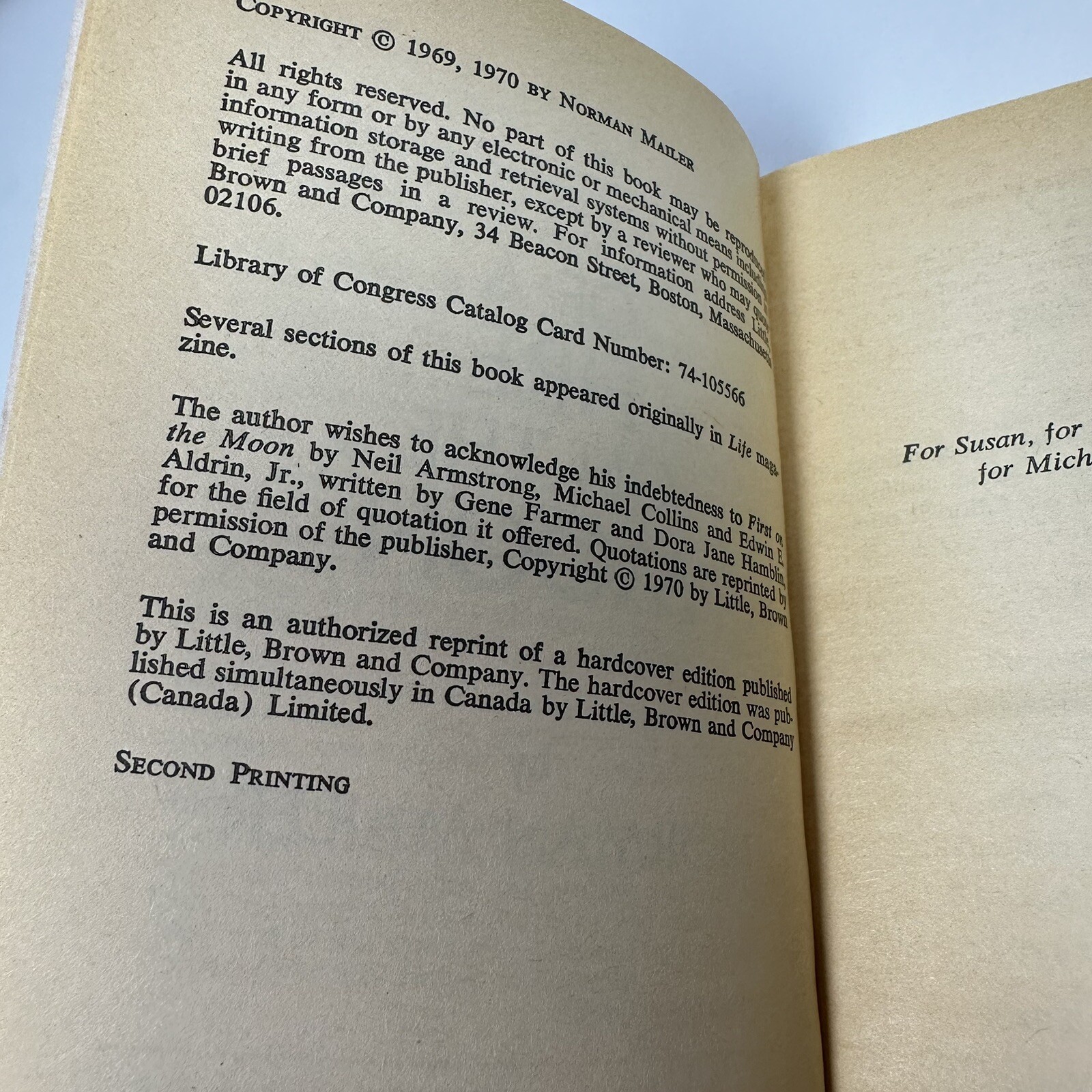 Of A Fire On The Moon Normal Mailer Signet Classic PB 1971 Vintage Unread