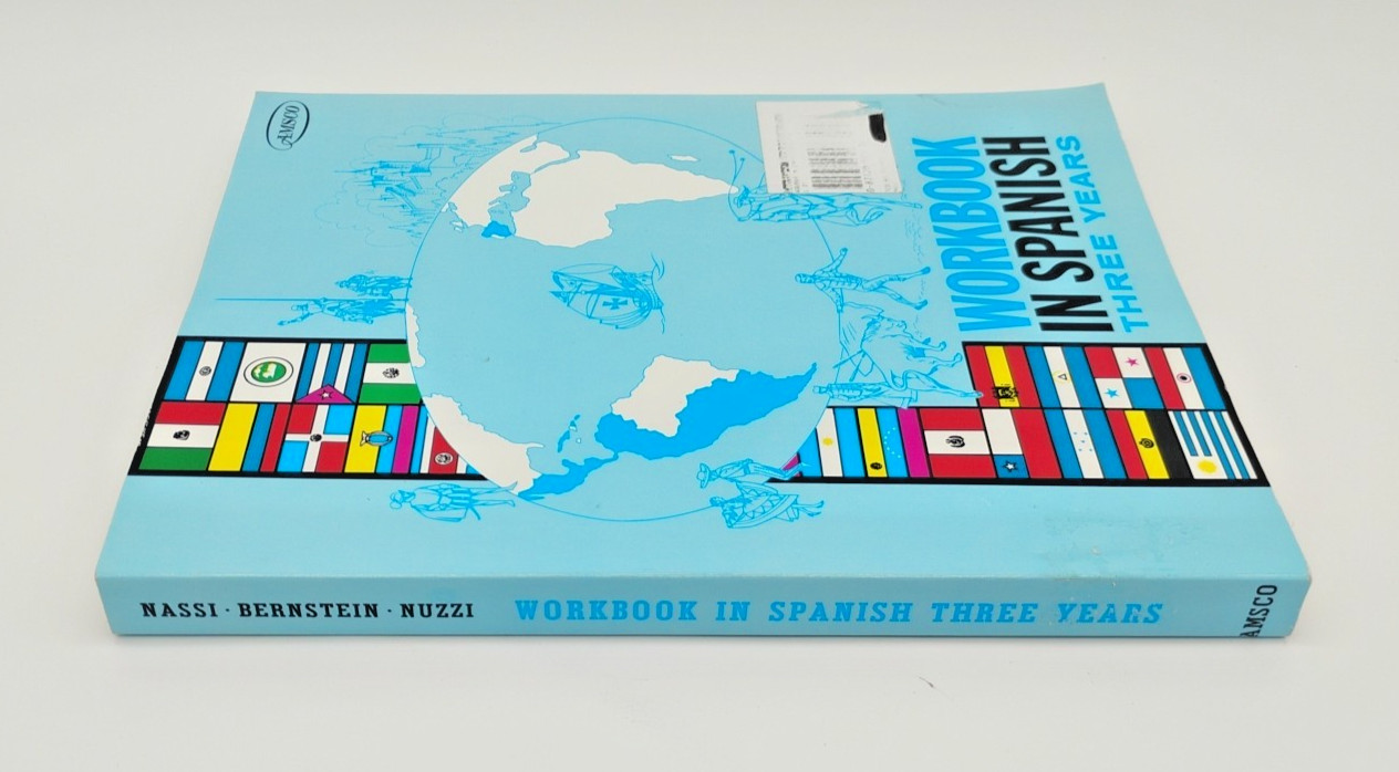 Spanish Workbook 3 Years Revised Edition AMSCO School Publication 1989 Textbook