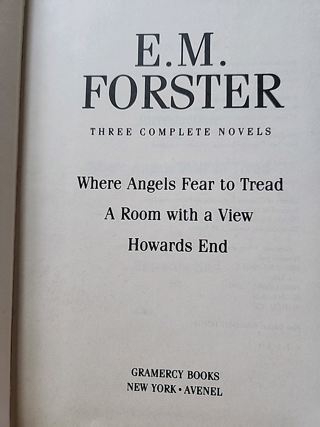 E. M. Forster : The Complete Novels by E. M. Forster (1995, Hardcover)