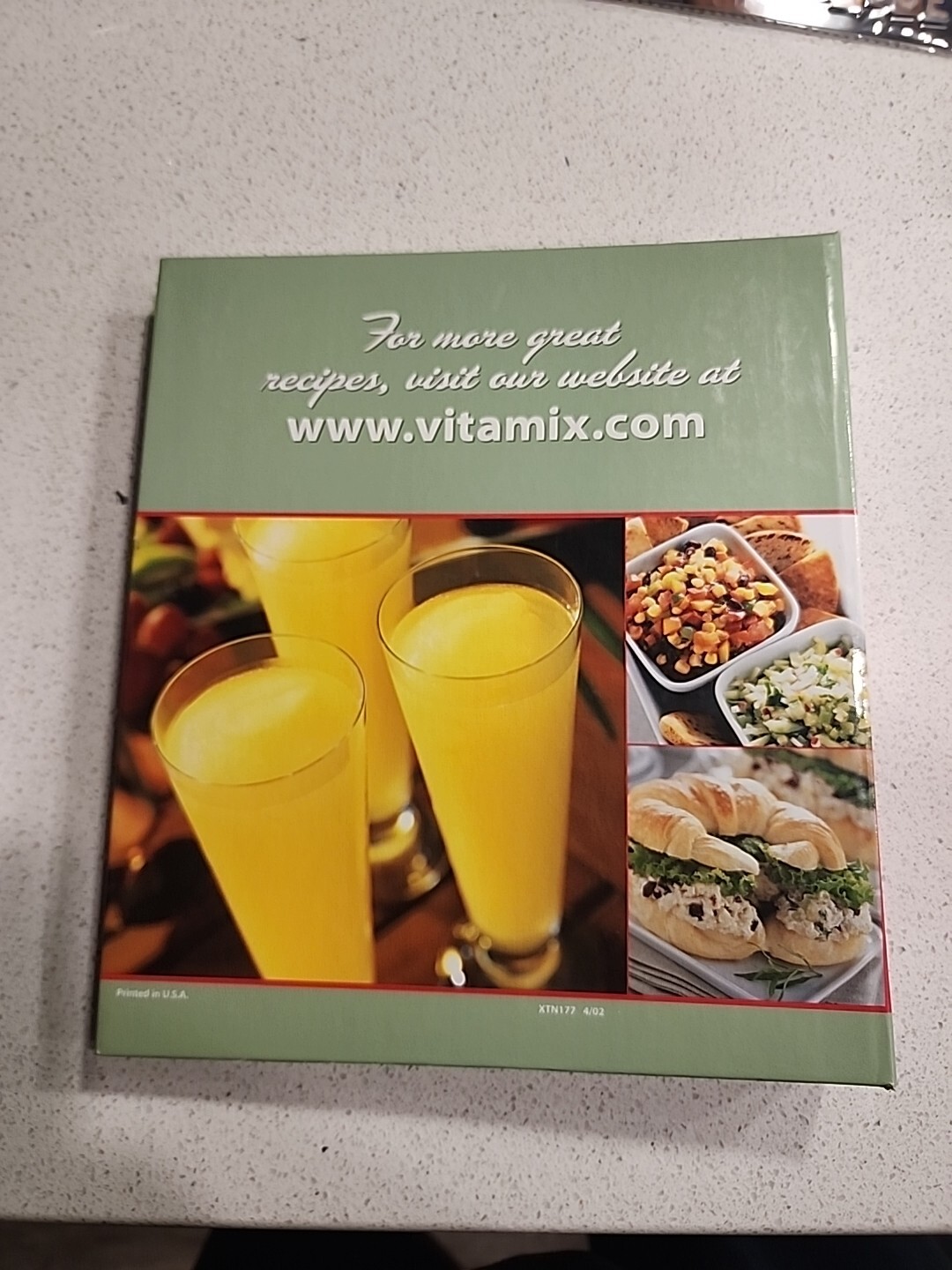 Vita-Mix Whole Food Recipes For Better Living Cookbook Hardcover Binder