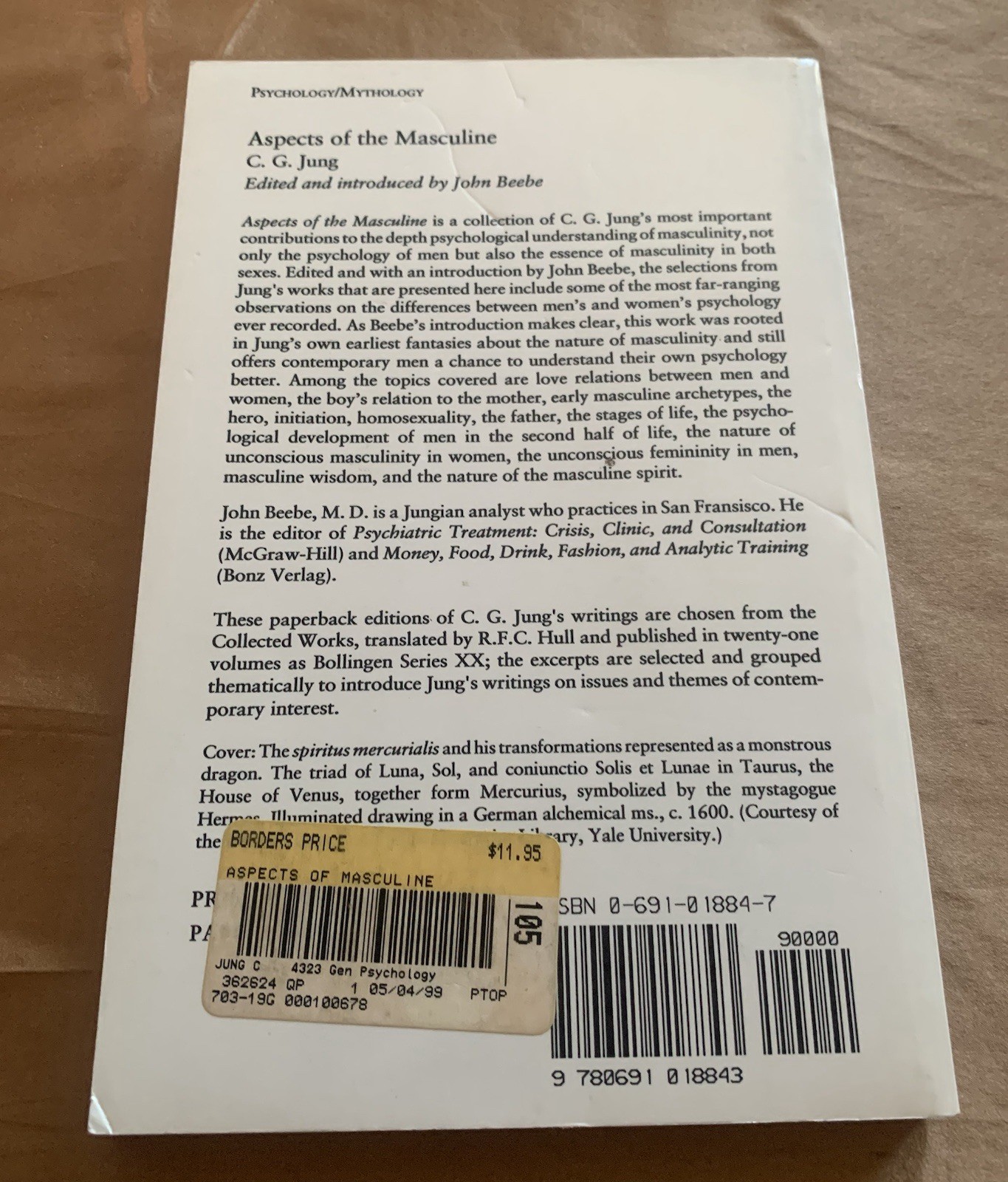Aspects of the Masculine by C. G. Jung (1989, Trade Paperback)