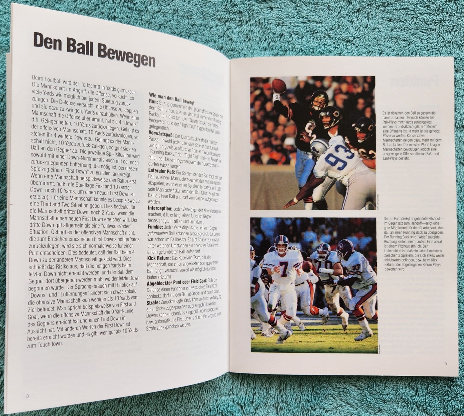 1991 World League Of American Football Guidebook 48 Pages – Written In German