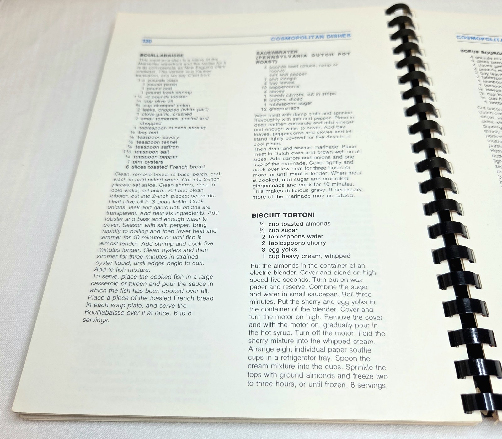 Vintage 1974 Boston Globe Cook Book Cookbook New England Recipes Spiral-bound