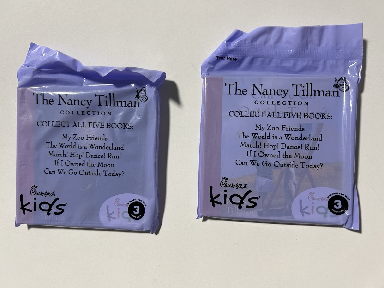 Nancy Tillman Set Of 2 Mini Board Books Chick-Fil-A 4 in. Baby Toddler