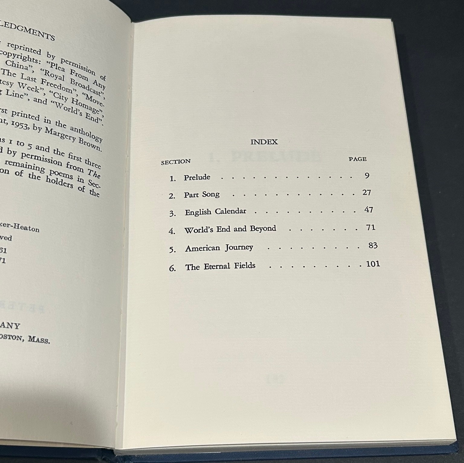 Jubilee and Other Poems, Peter Henniker-Heaton 2nd Ed HC 1971 Christian Science