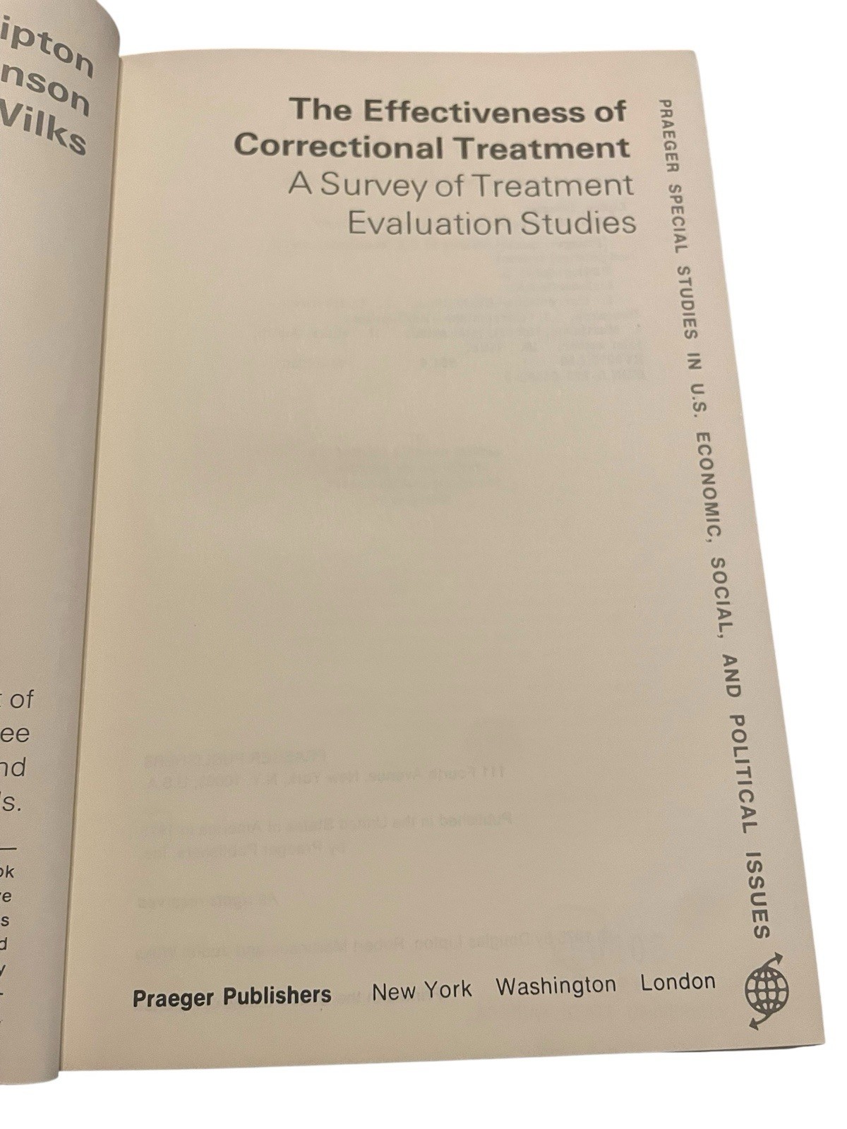 The Effectiveness Of Correctional Treatment A Survey Of Treatment Evaluation