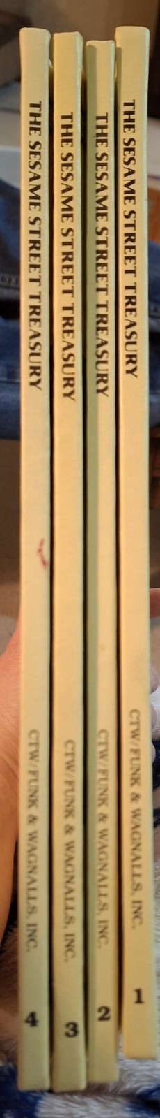 The Sesame Street Treasury Books Series Vtg 1983 Volume 1-4 Set