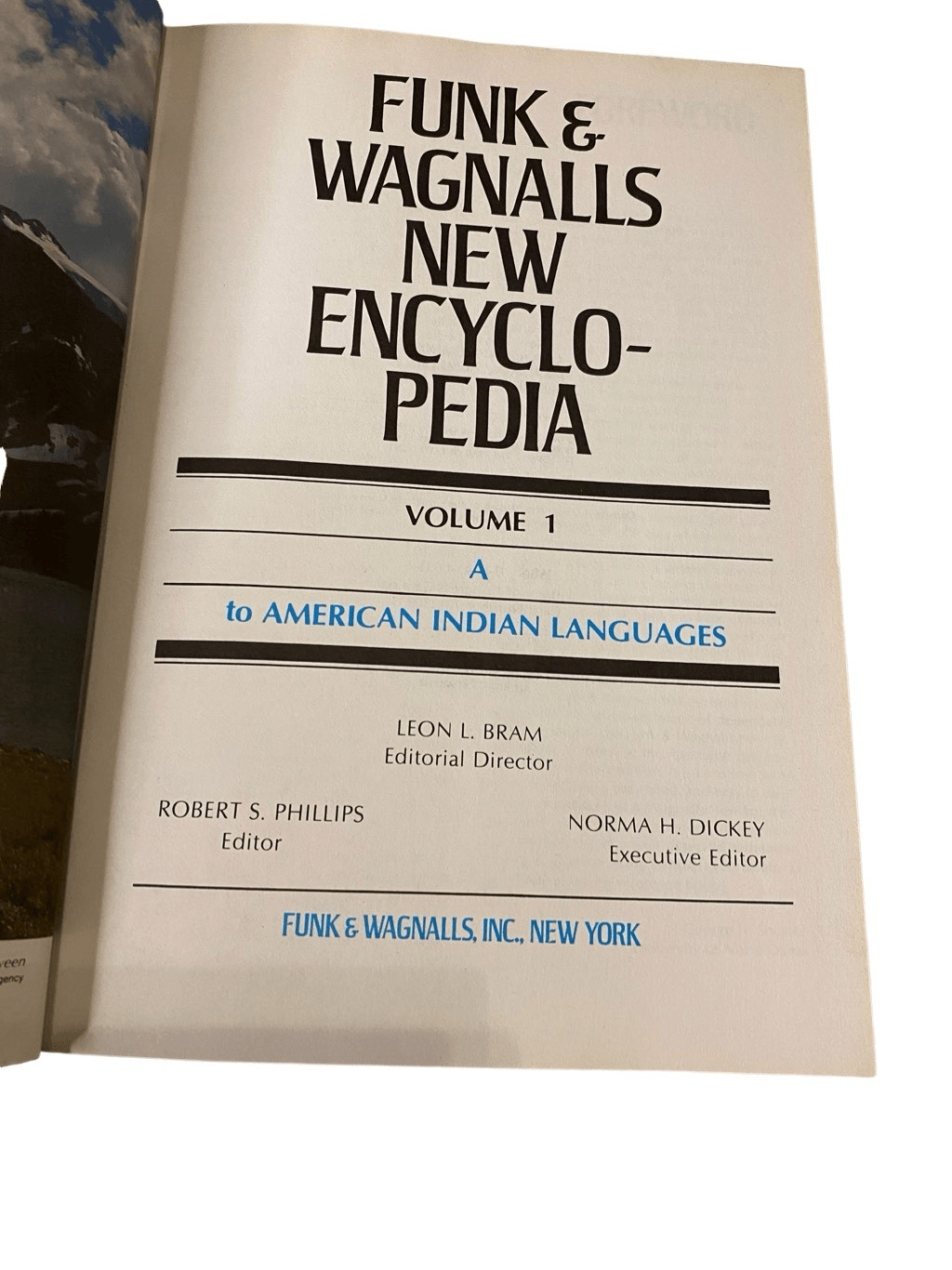 Funk And Wagnalls New Encyclopedia Vol 1 Hardcover Book