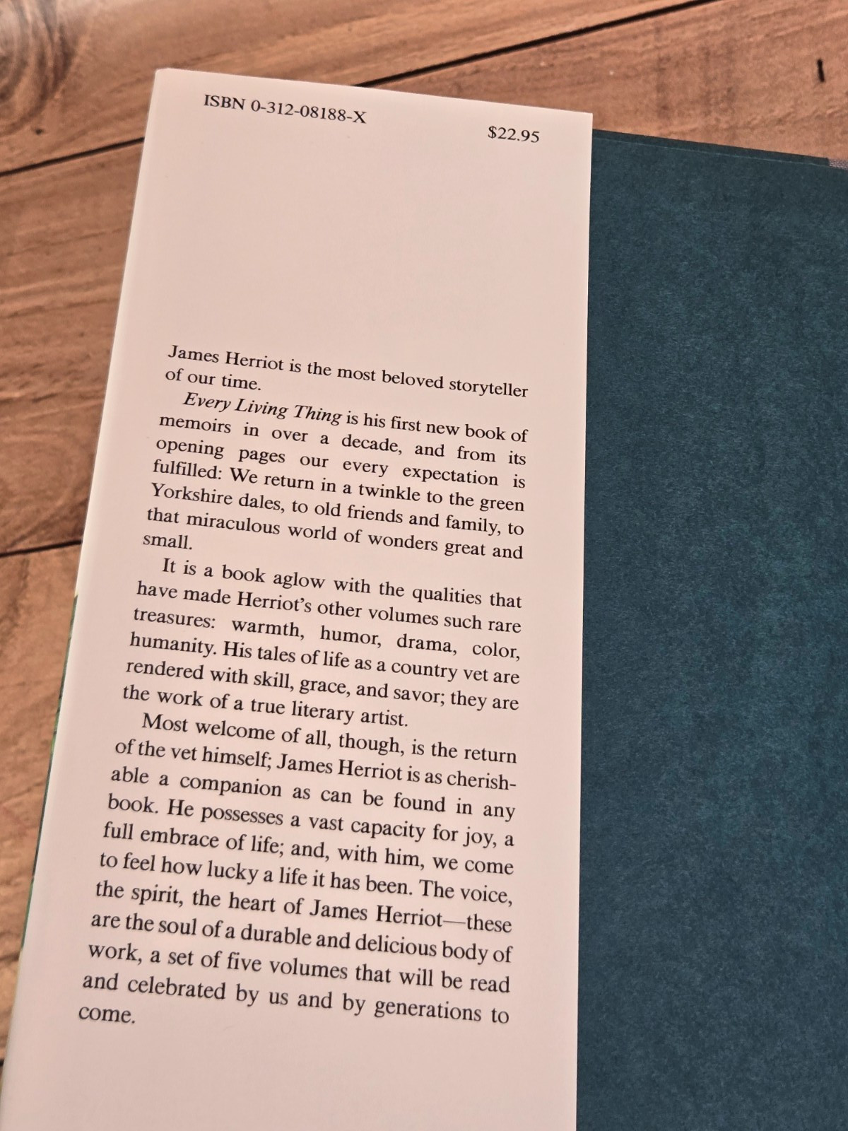 Every Living Thing James Herriot Hardcover First Edition 1st print 1992 Like New