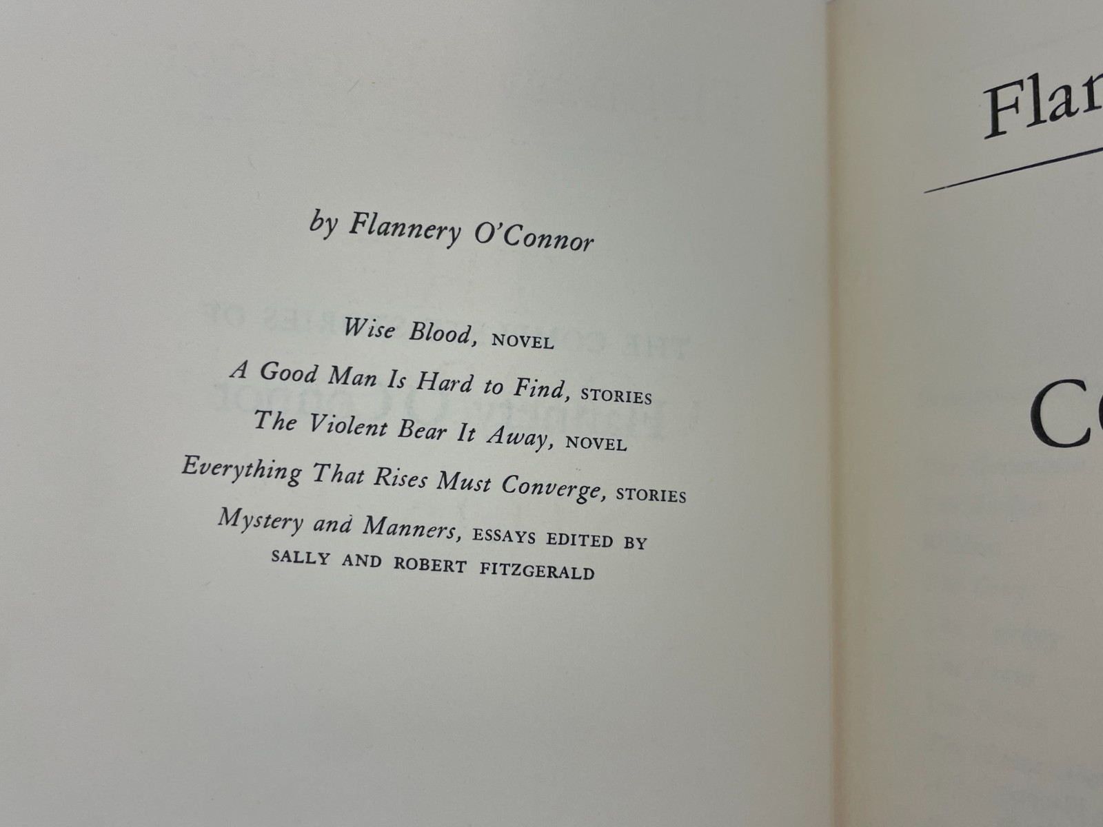 Flannery O’Connor The Complete Stories *true 1st edition/print* 1971 HC DJ VG
