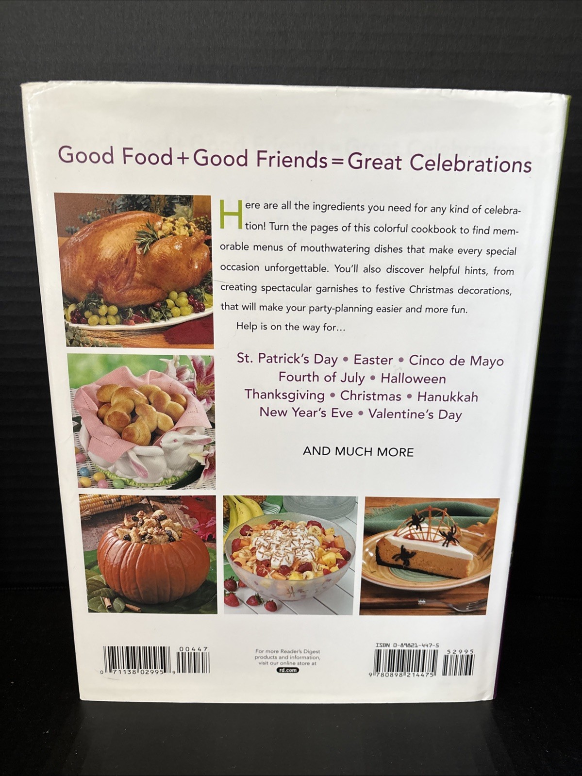 TASTE OF HOME CELEBRATIONS COOKBOOK-432 PAGES-HARDBACK