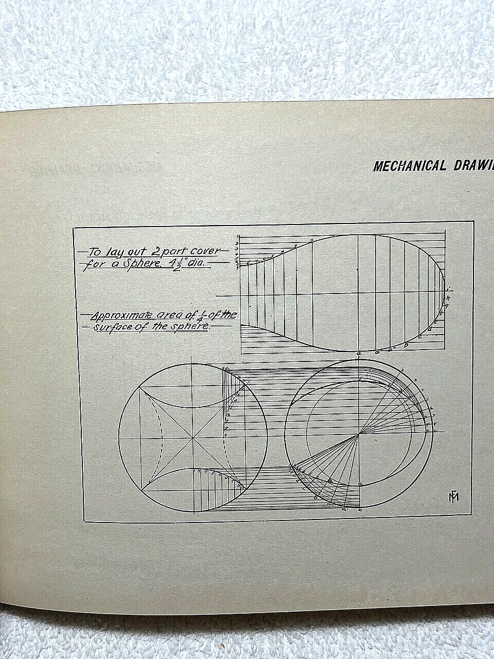 1904 NOTES FOR MECHANICAL DRAWING Mathewson Drafting Industrial Engineering BOOK