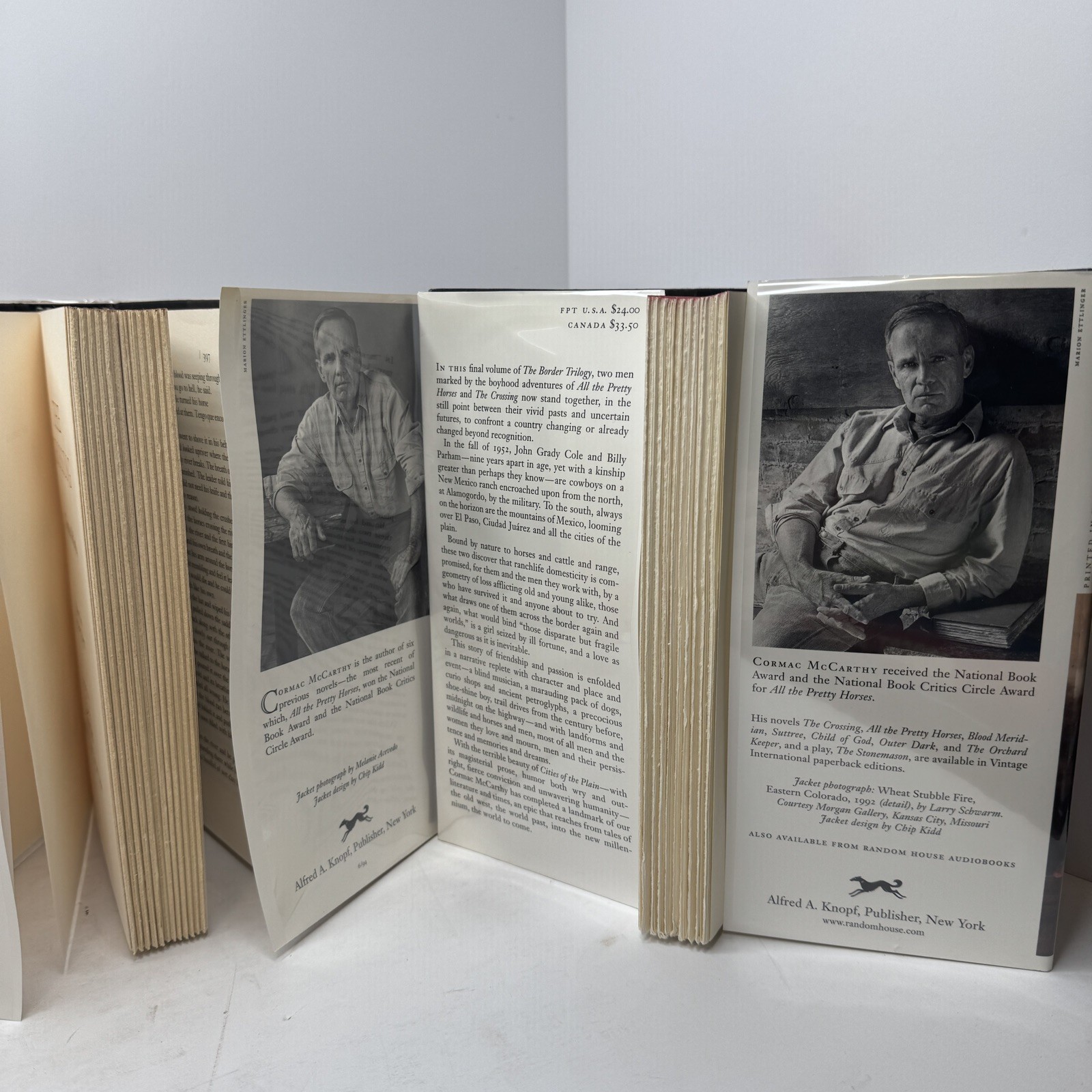 TRUE FIRST PRINTINGS! Border Trilogy by Cormac McCarthy. pretty horses, crossing