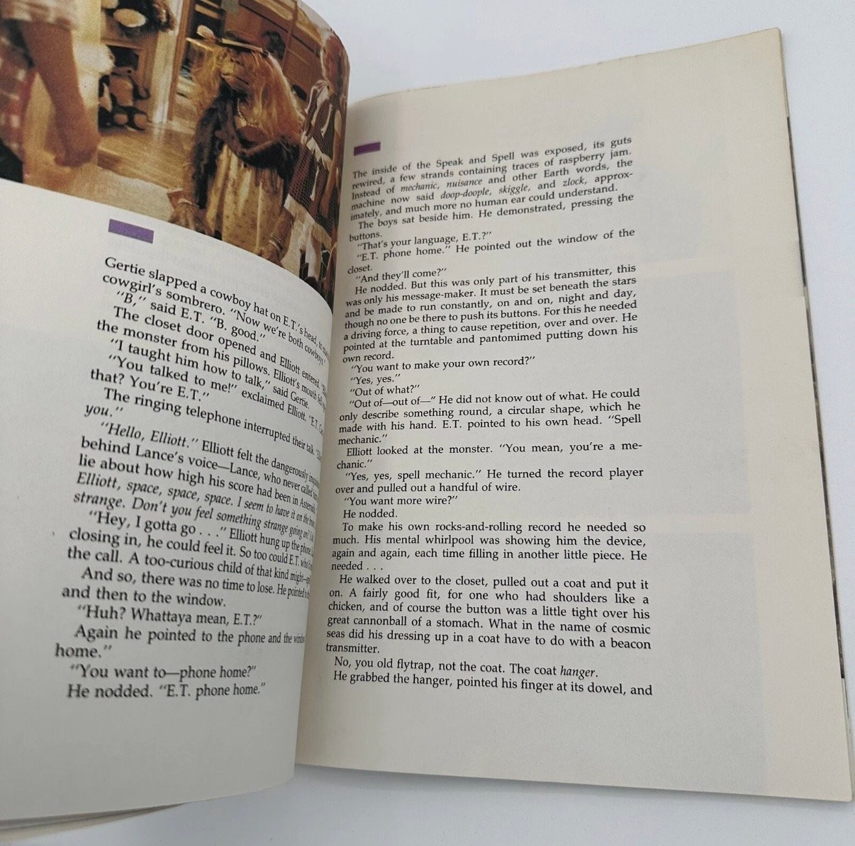 E.T. The Extra-Terrestrial Storybook 1982 Scholastic 1st Printing Paperback Book