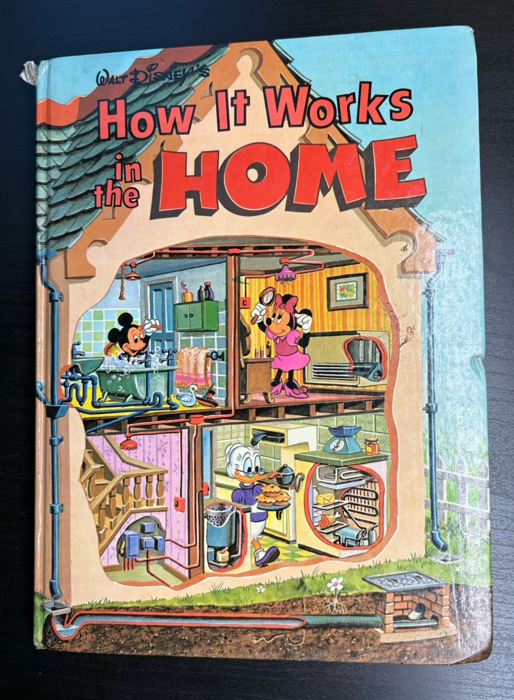 Walt Disney How It Works In The Home Hardcover Book Vintage 1982