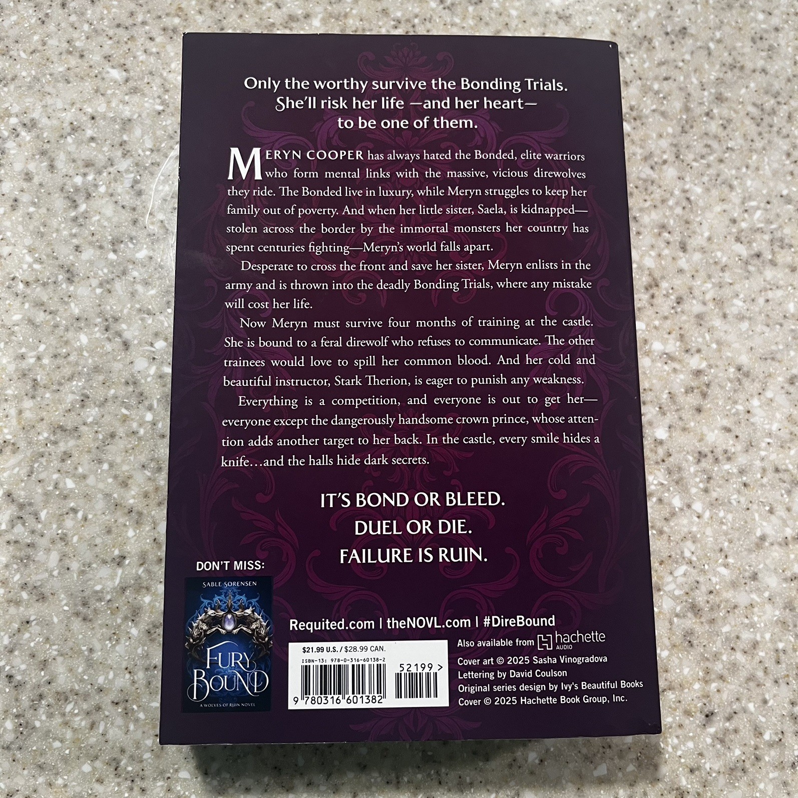 Dire Bound by Sable Sorensen Wolves of Ruin Series Trade Paperback Fantasy