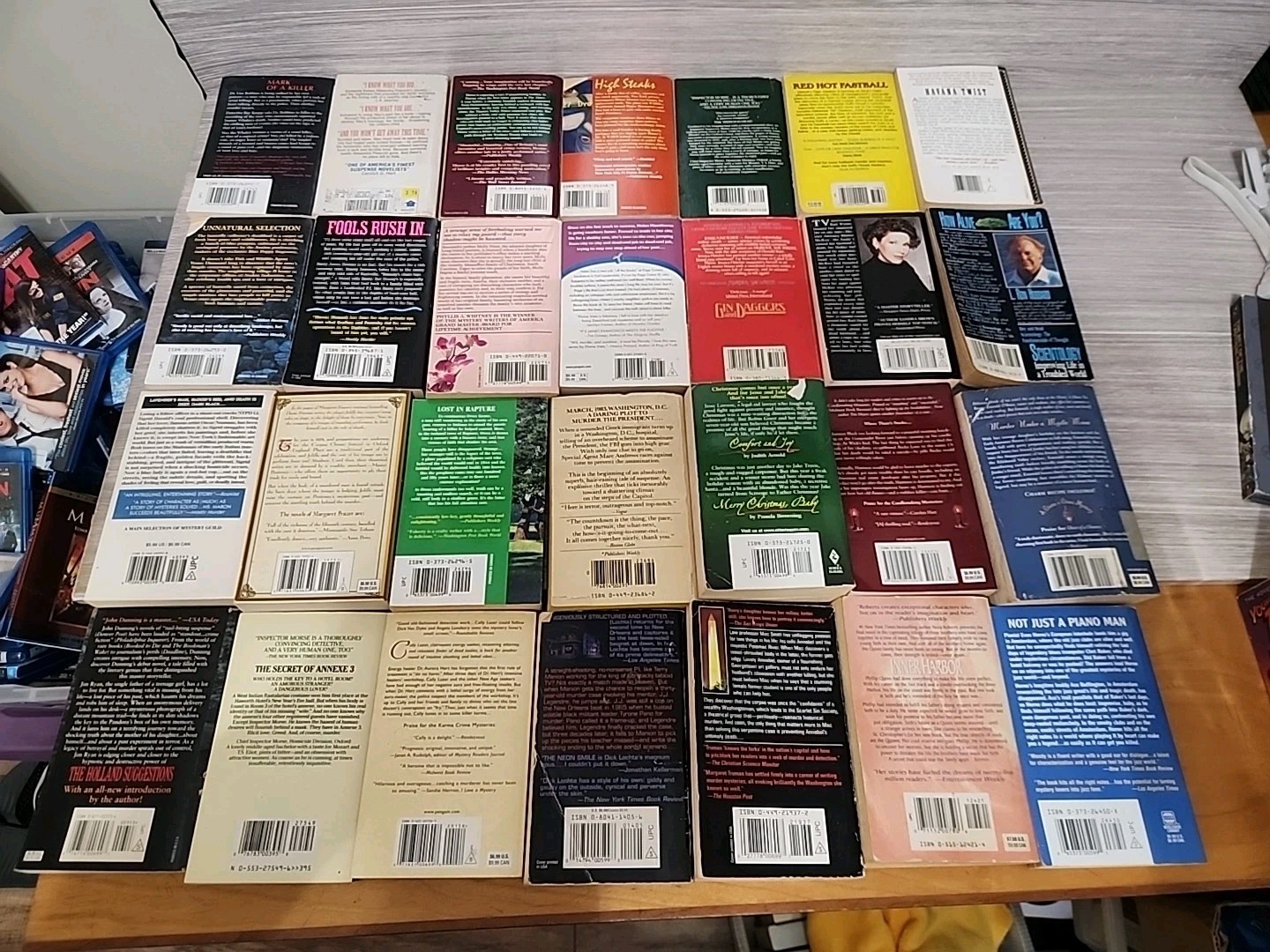 Lot of 28 Assorted Paperback Books, Novels Mixed Genres/Authors/Titles